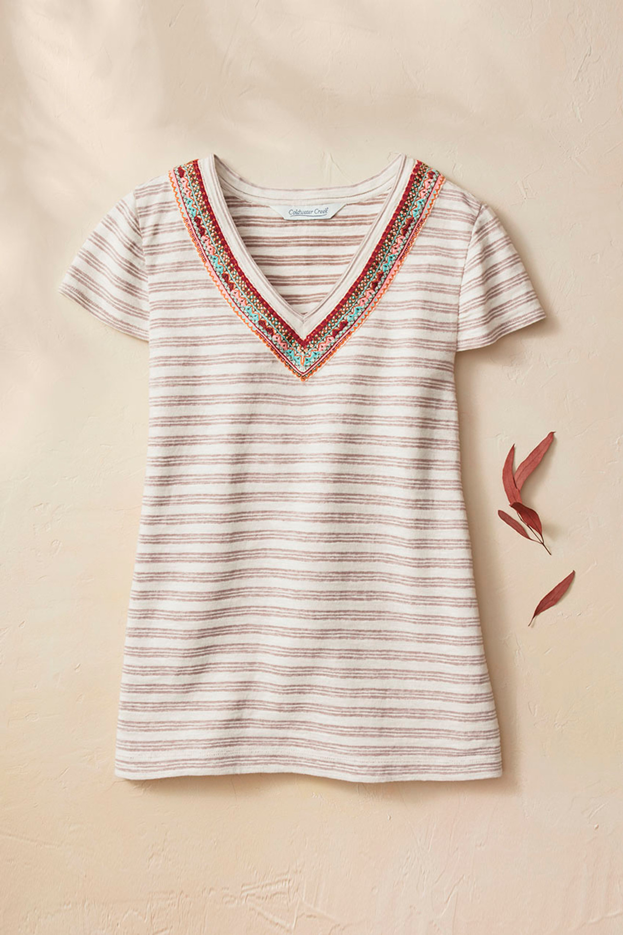 Tierra Embroidered Tee