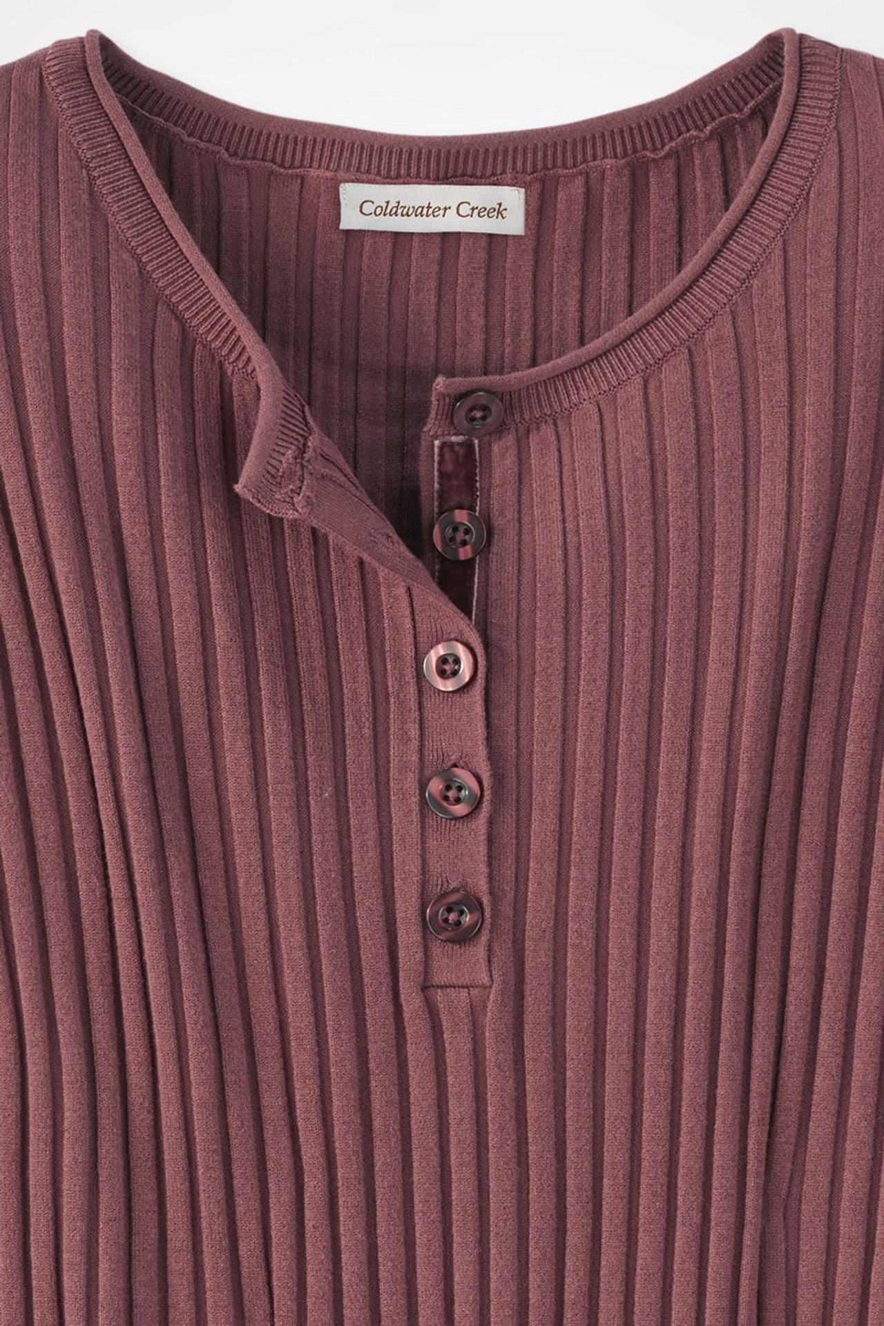 Ribbed Henley Sweater