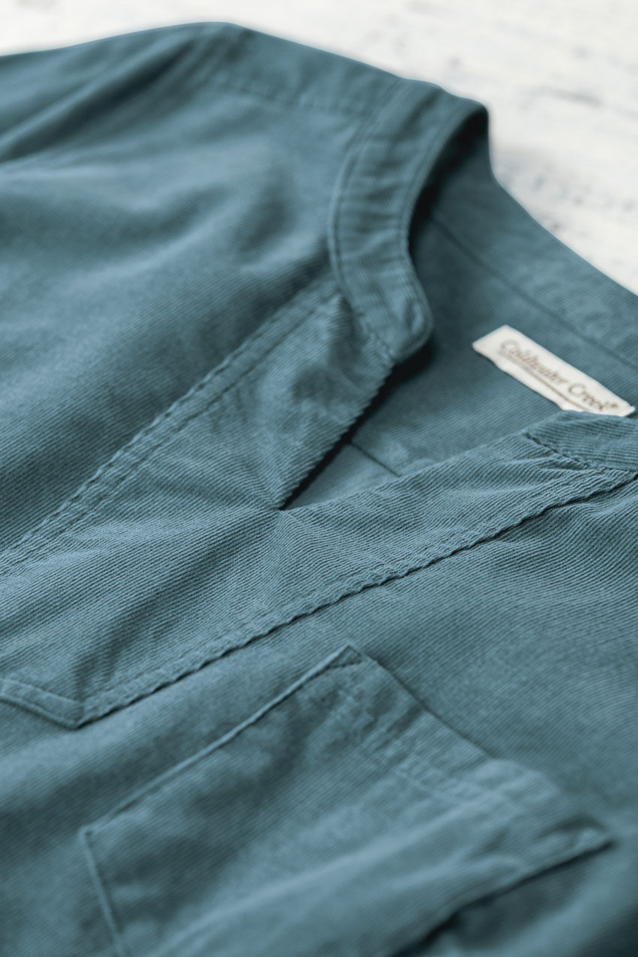 Corduroy Popover Top