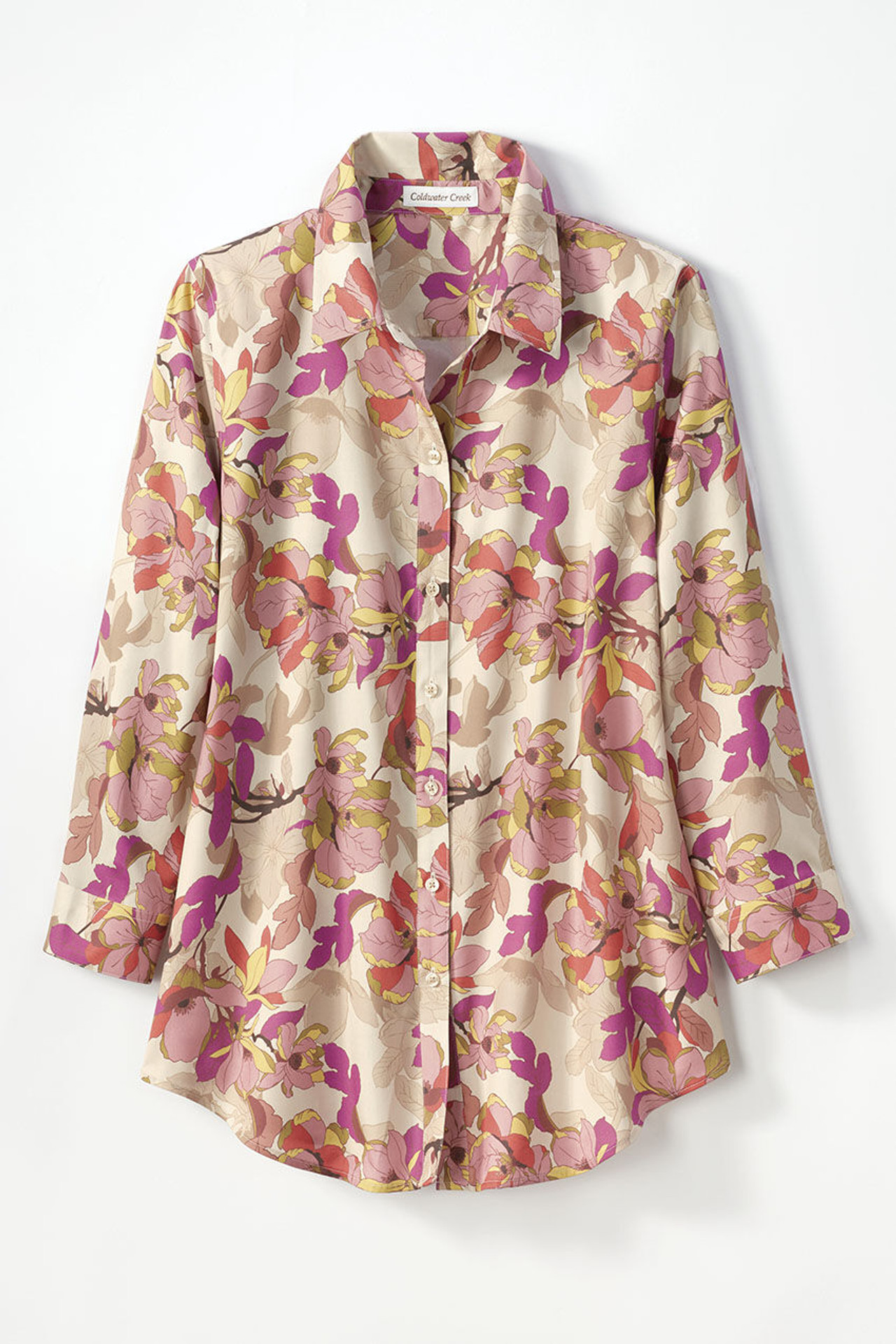 Painterly Floral No-Iron Shirt
