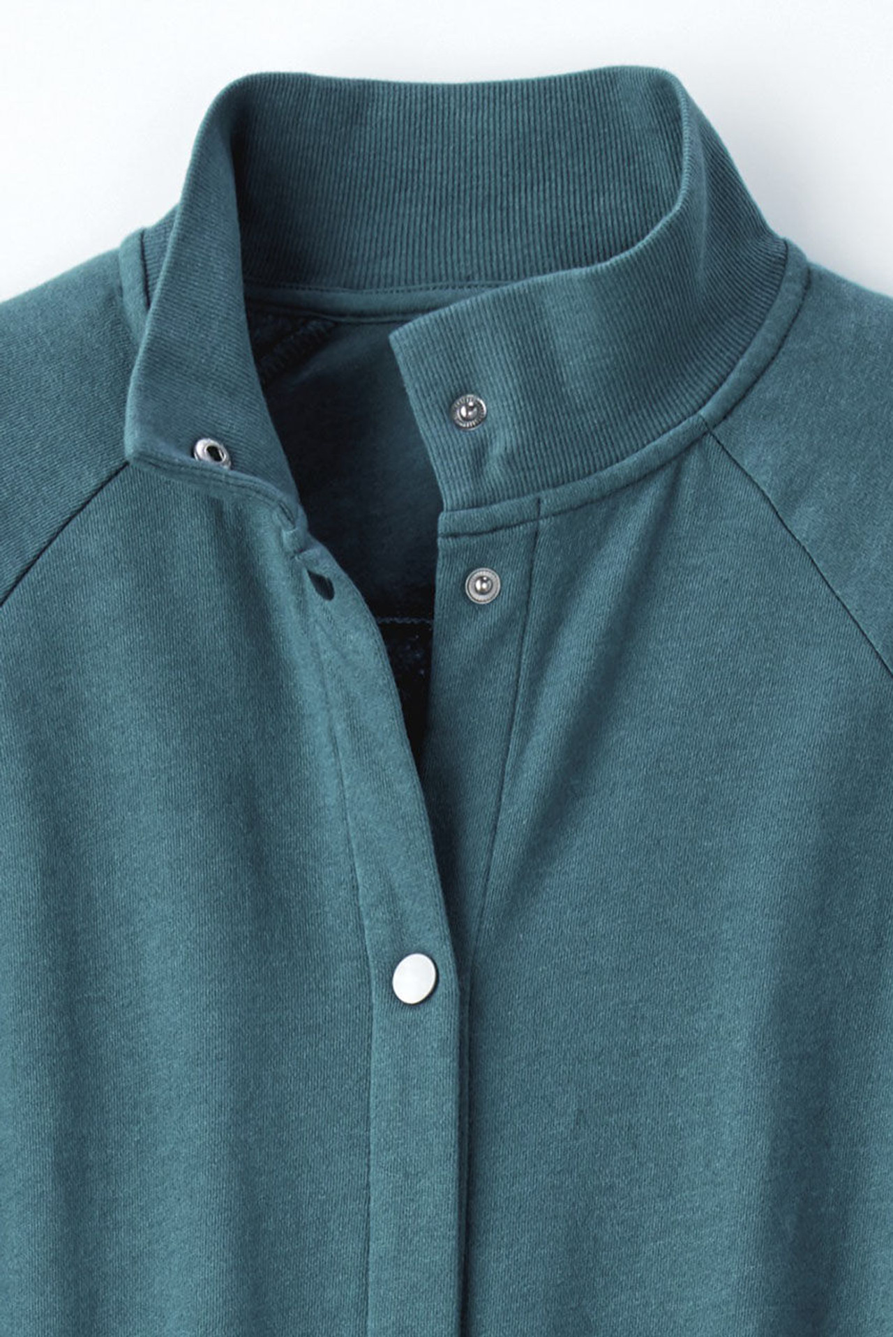 Snap-Front Sweatshirt Lounger