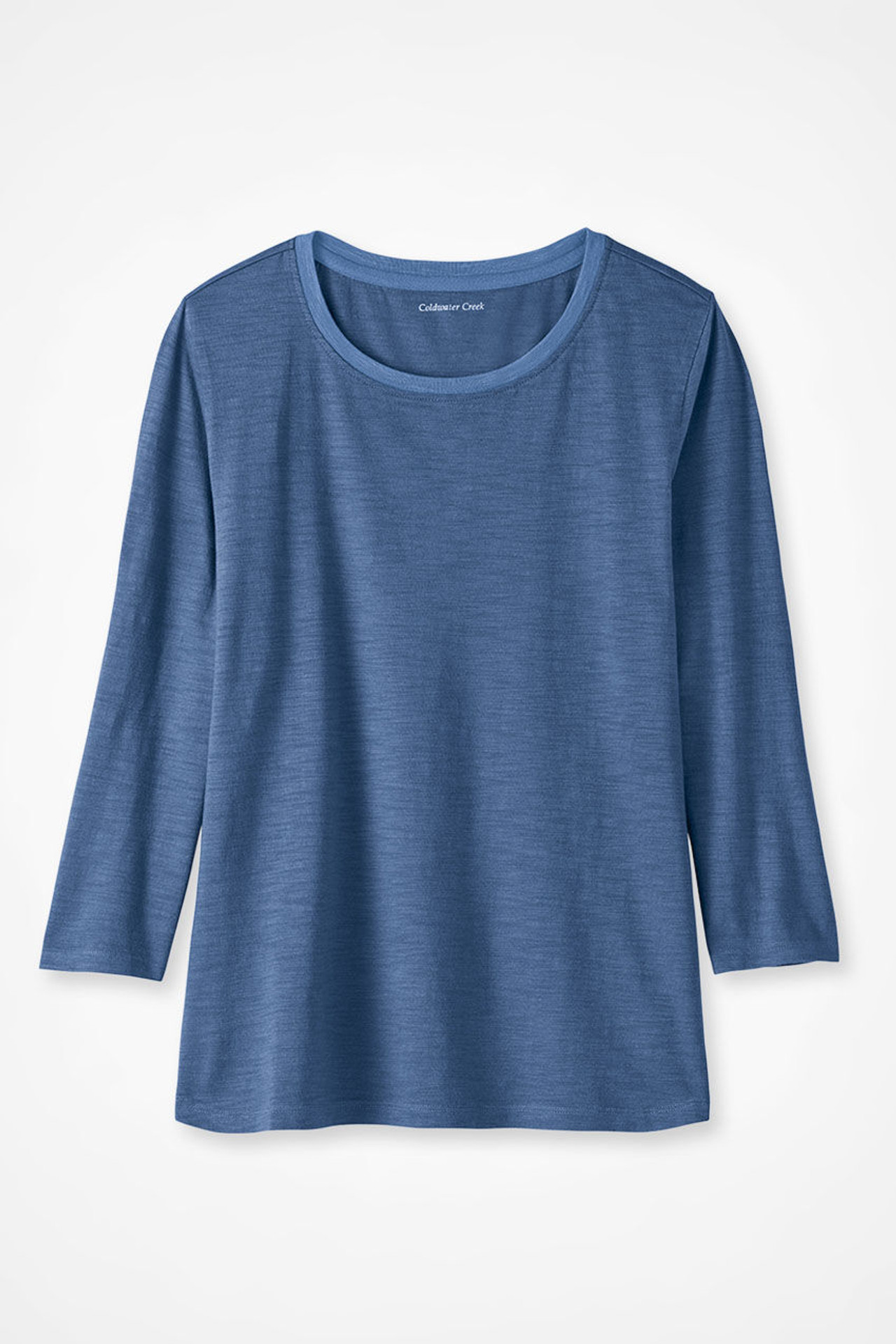 Just Right 3/4-Sleeve Slub-Knit Tee