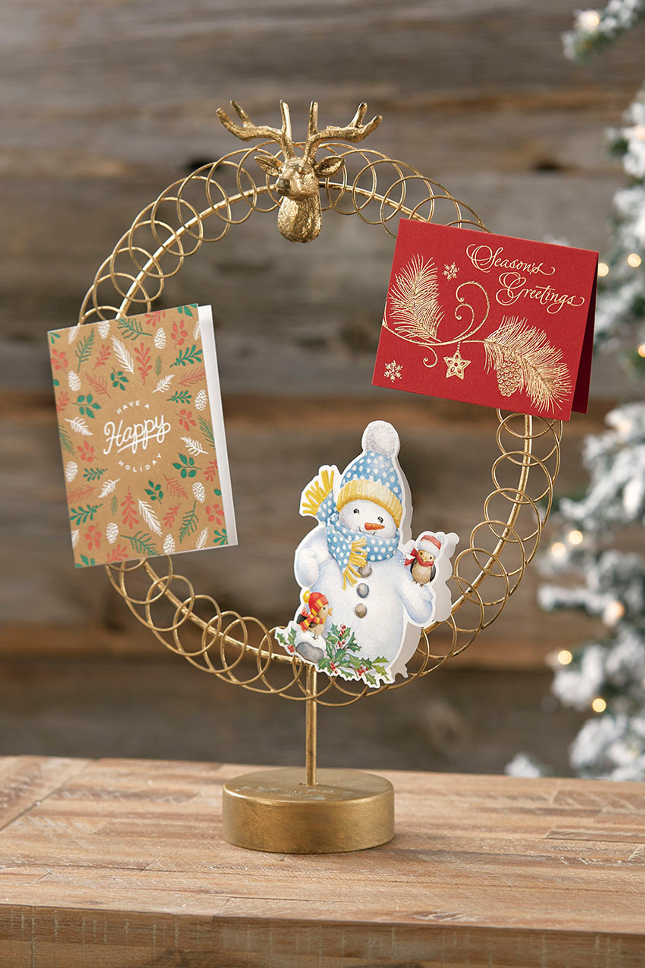 Reindeer Metal Card Holder