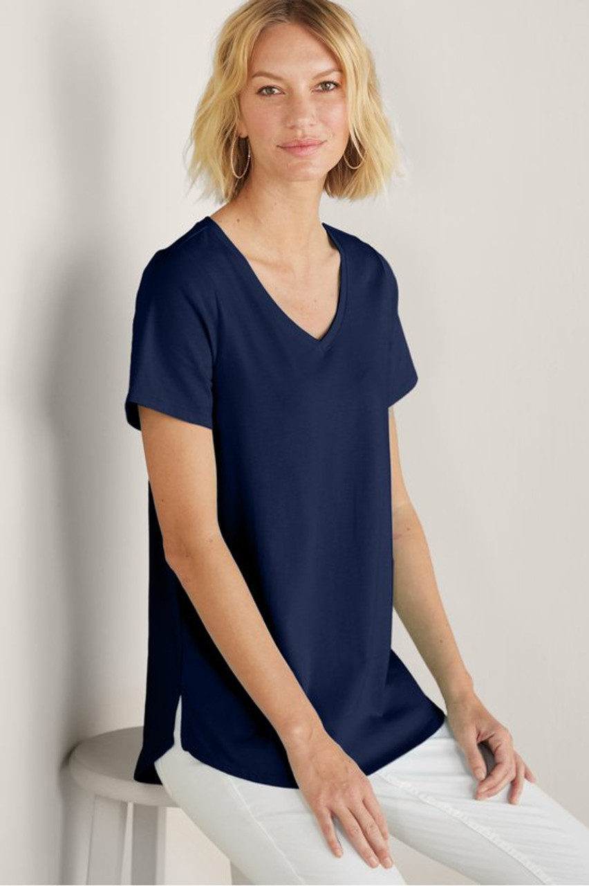 SoftEssential™ Supima® Isabel Short Sleeve Tunic