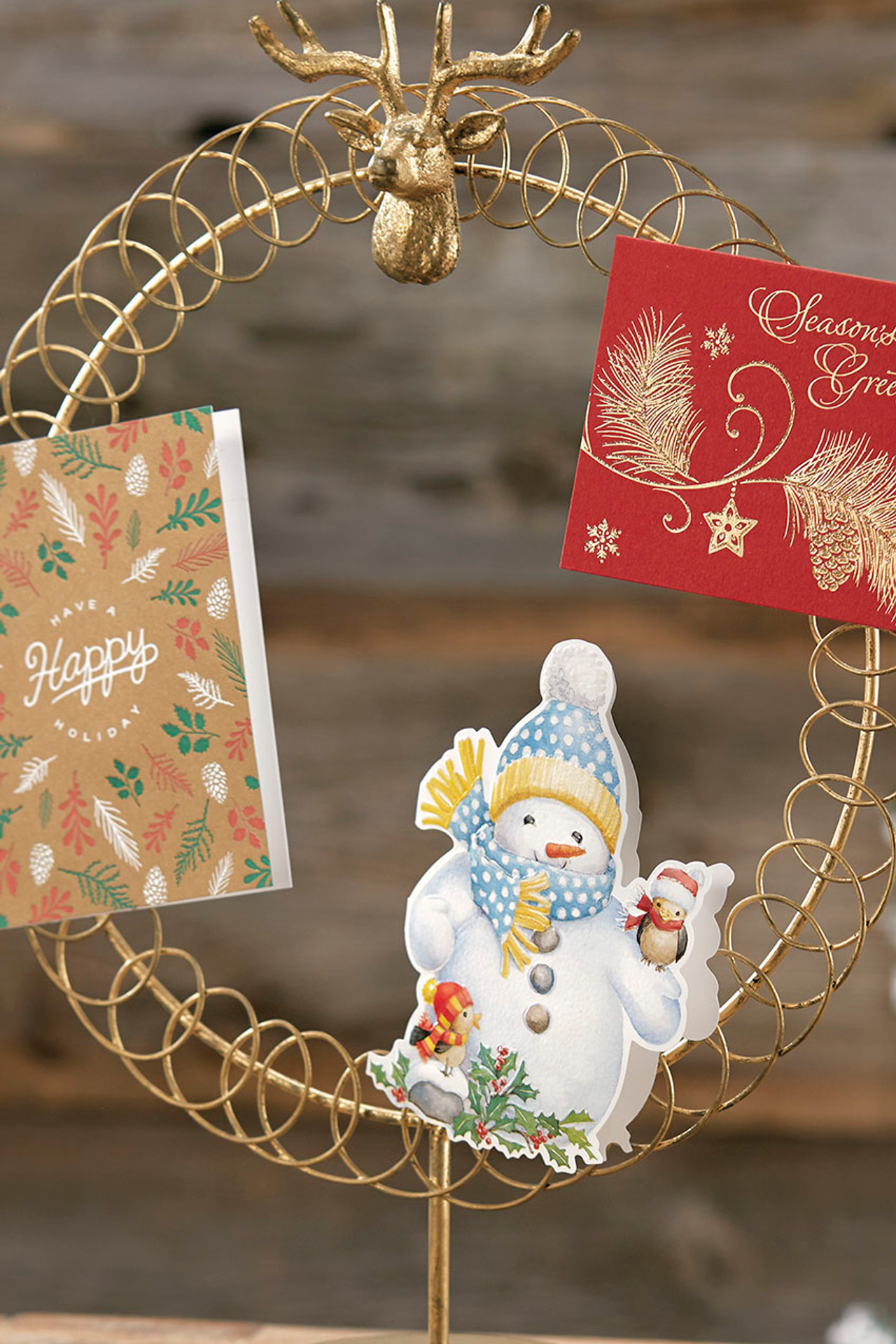 Reindeer Metal Card Holder