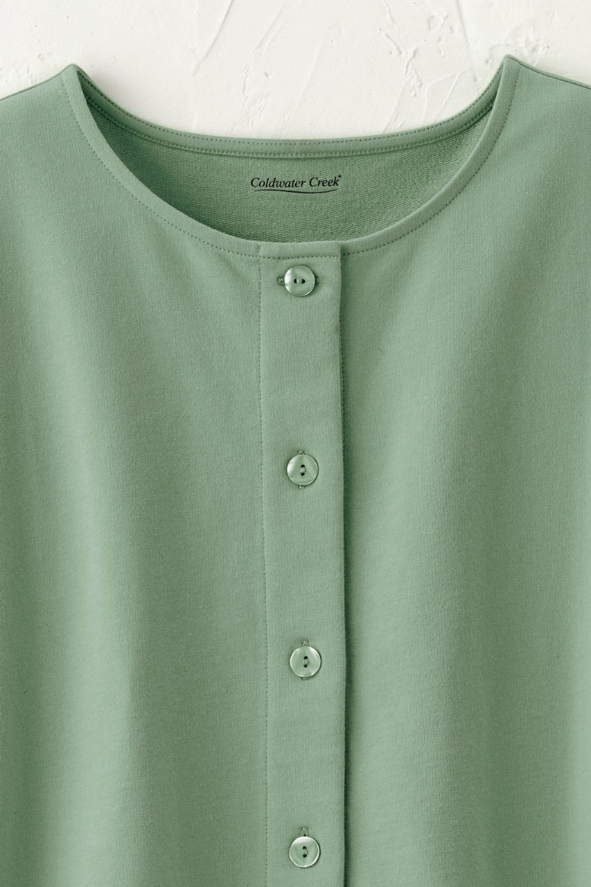 Boxy Button-Front Tee