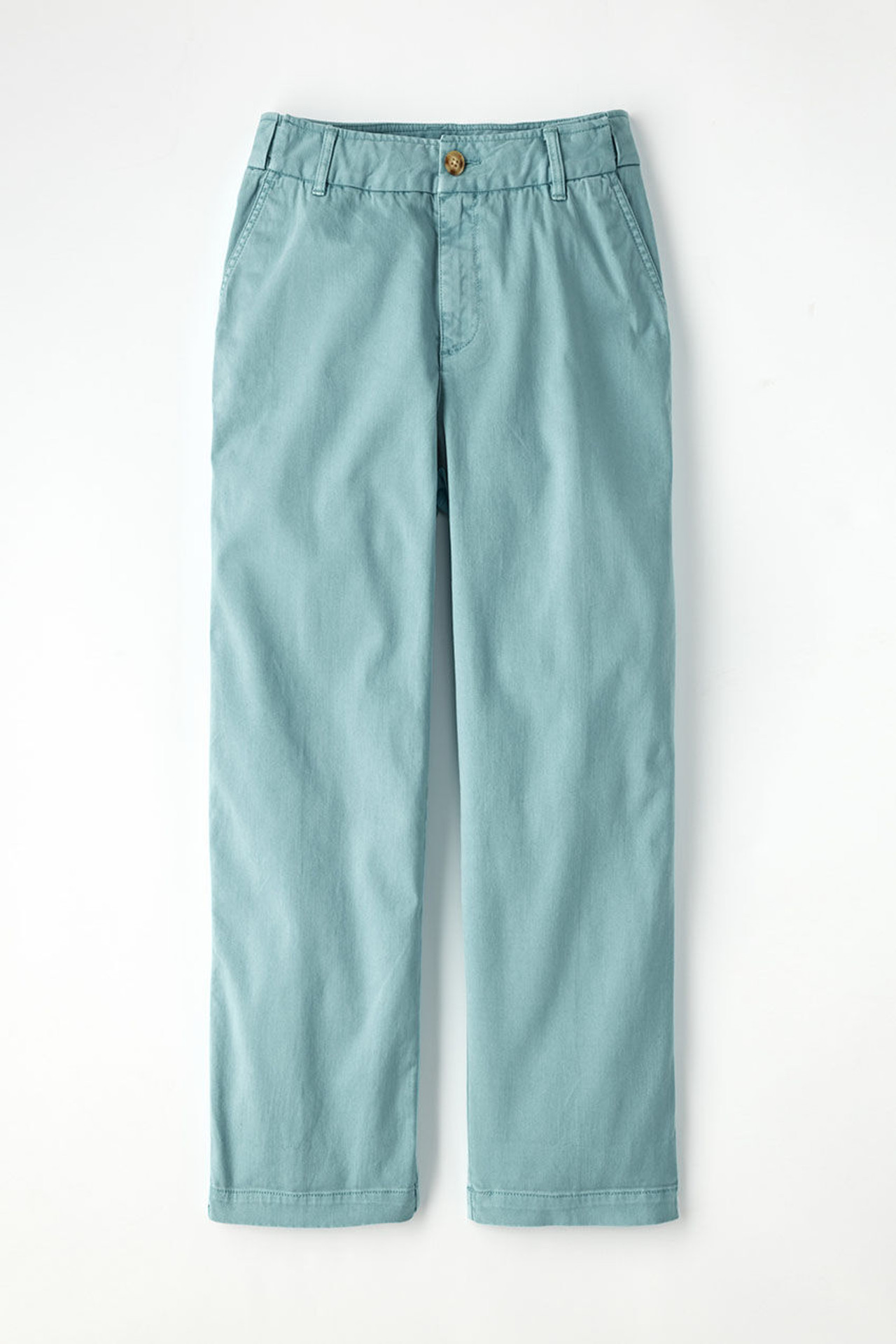 Hidden Stretch-Waist Chino Crops