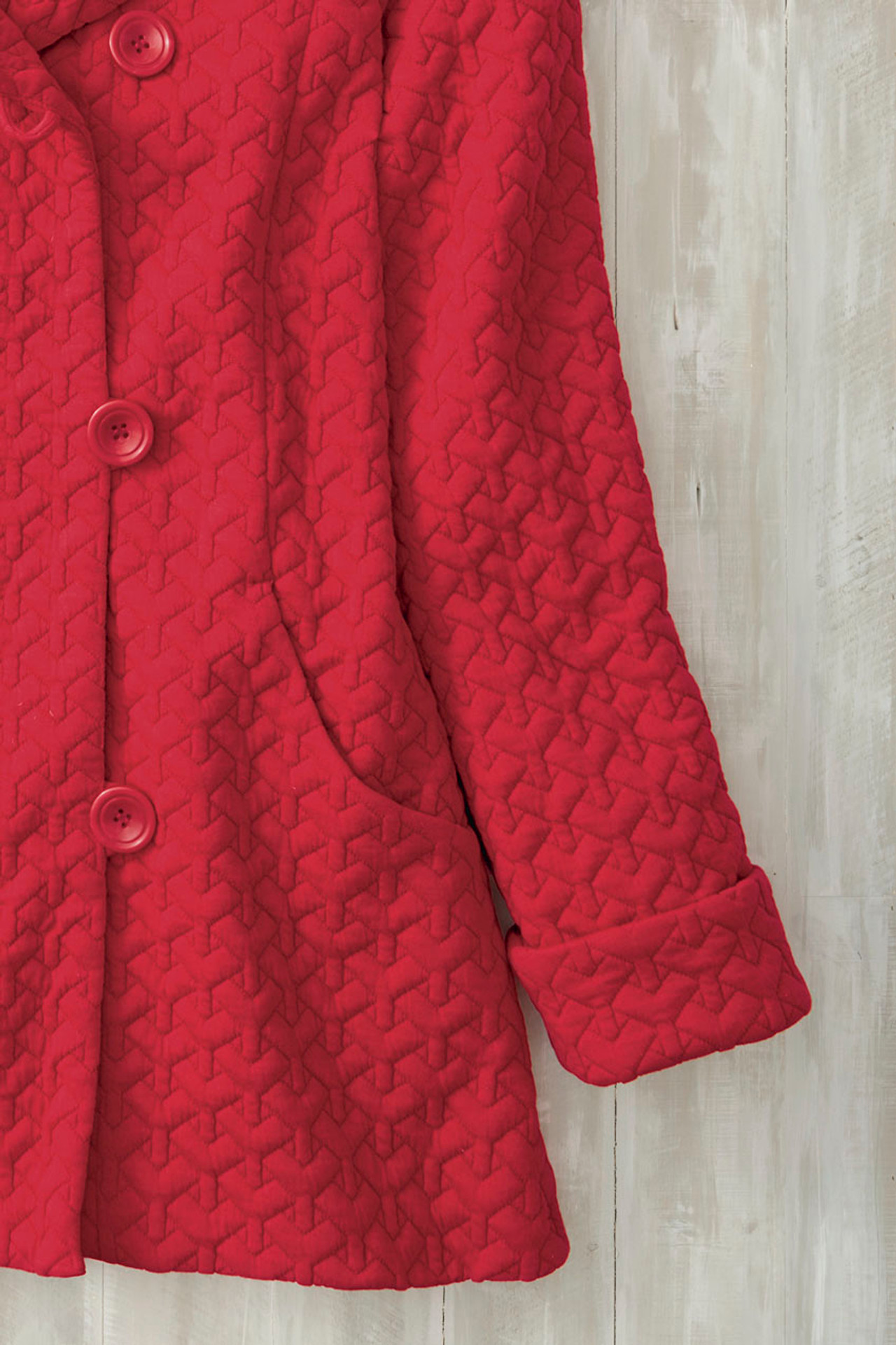First Frost Textured Knit Coat