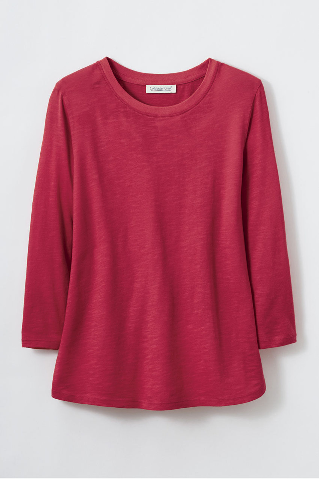 Just Right 3/4-Sleeve Slub-Knit Tee