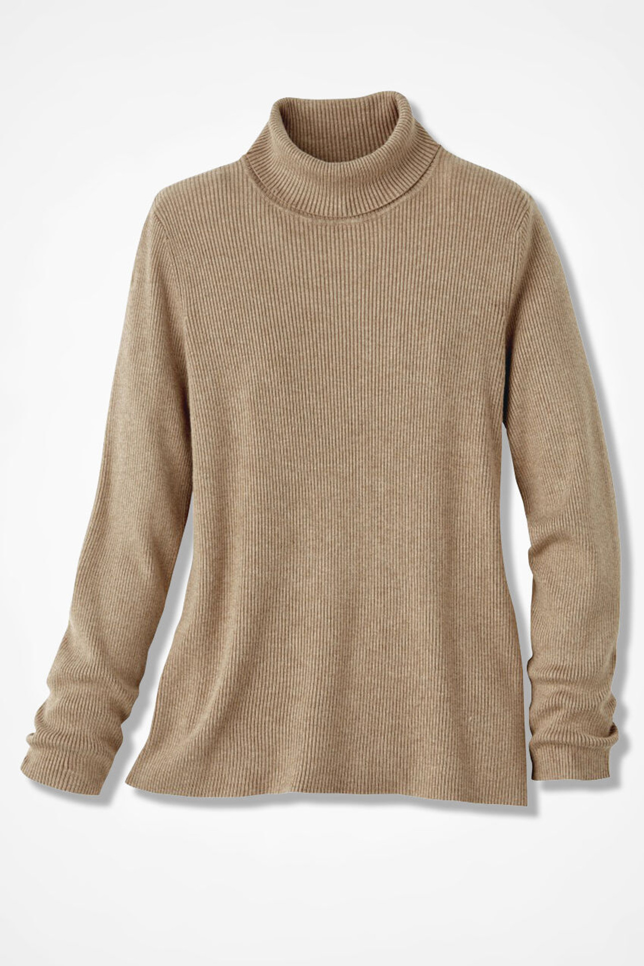 Ribbed Turtleneck Sweater