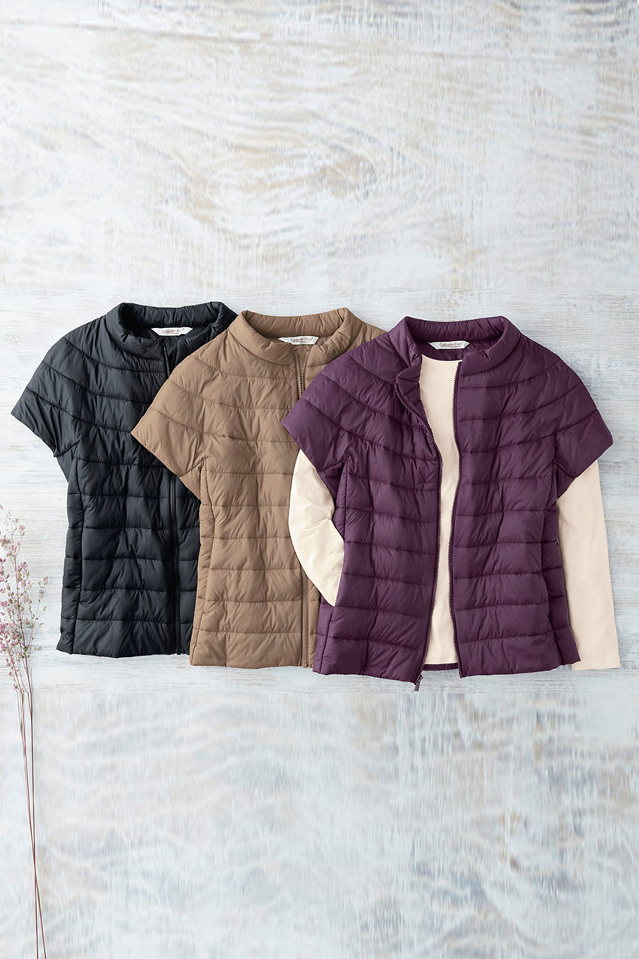 Cap-Sleeve Puffer Vest