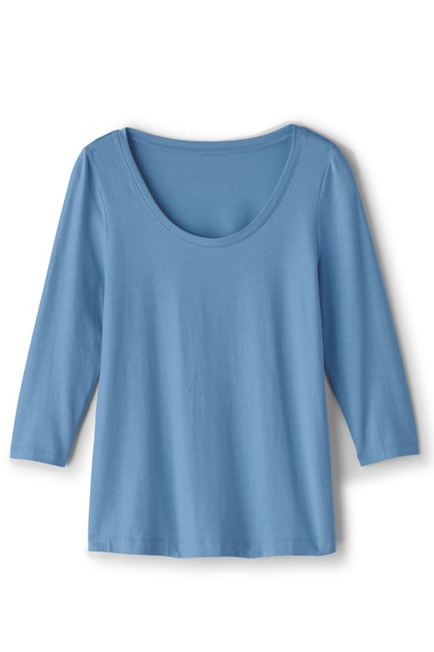 SoftEssential™ Supima® 3/4 Sleeve Tee I