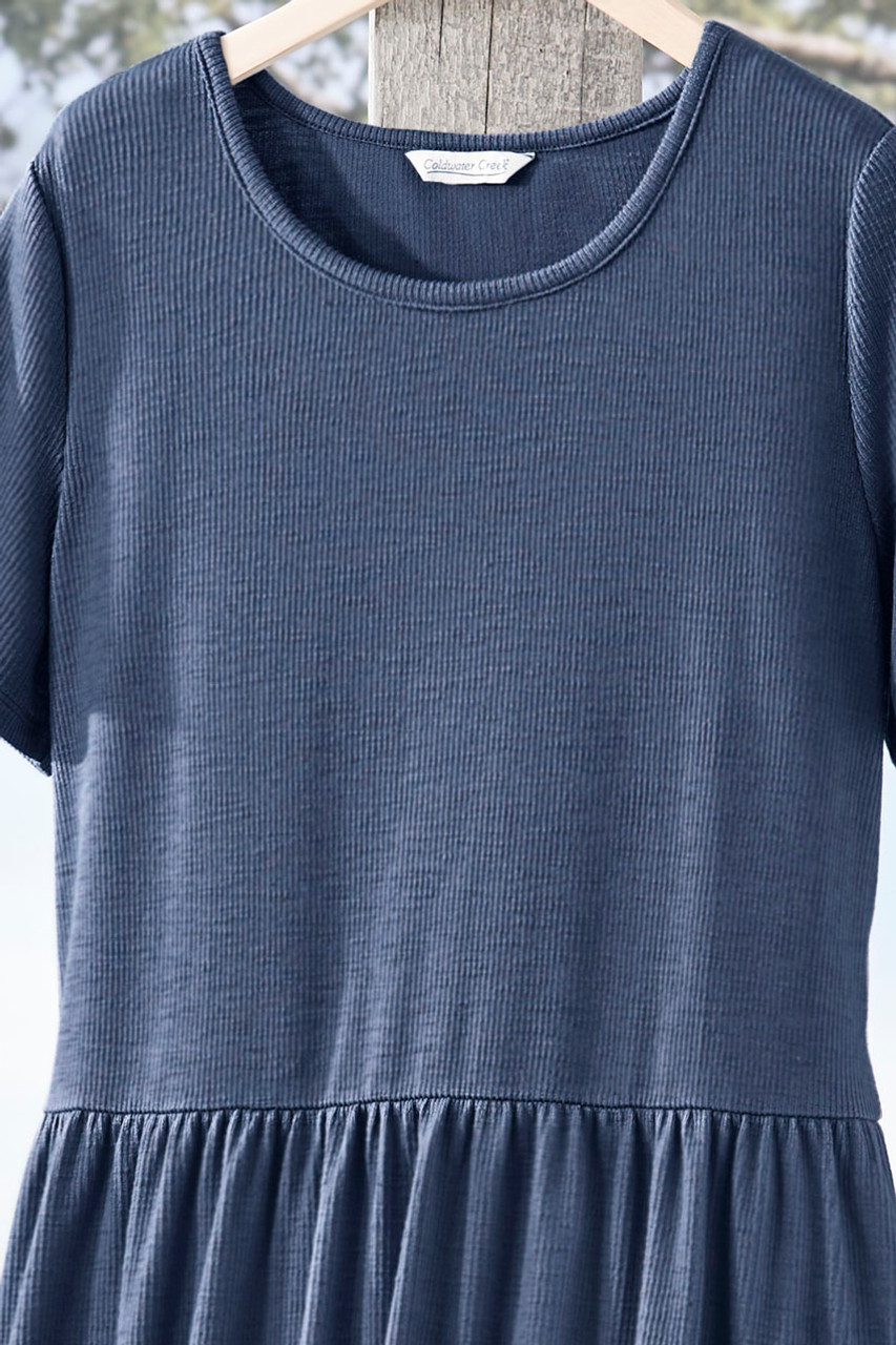 Slub-Knit Pocket Dress