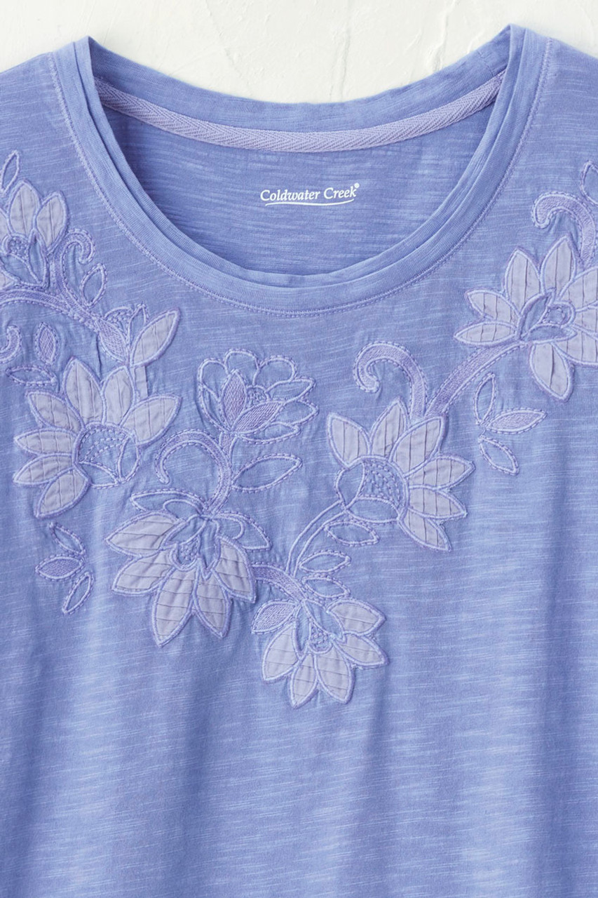 Swirling Petals Slub Tee
