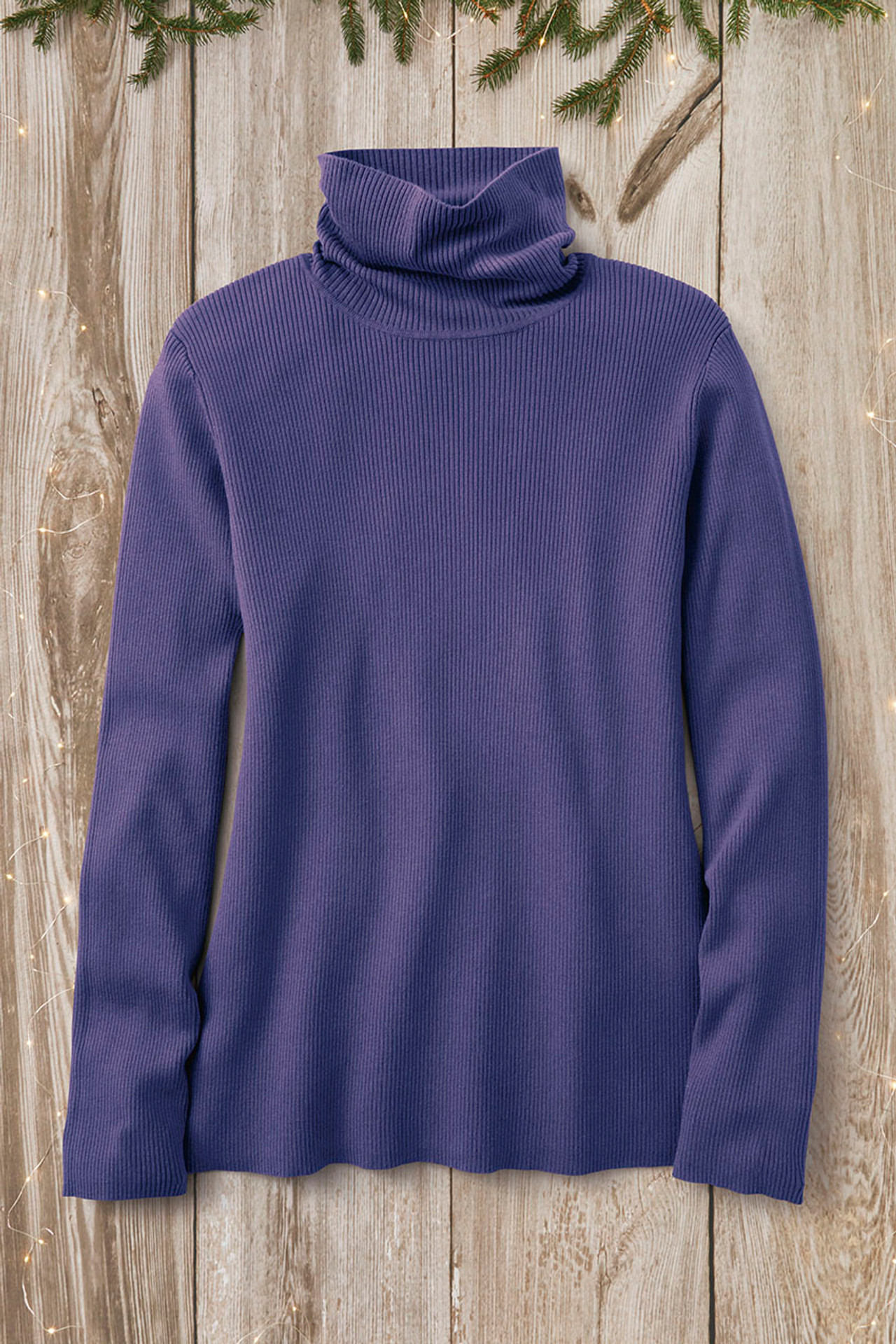 Ribbed Turtleneck Sweater