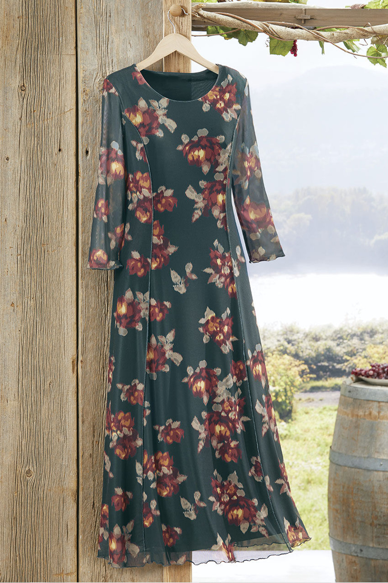Floral Mesh Dress