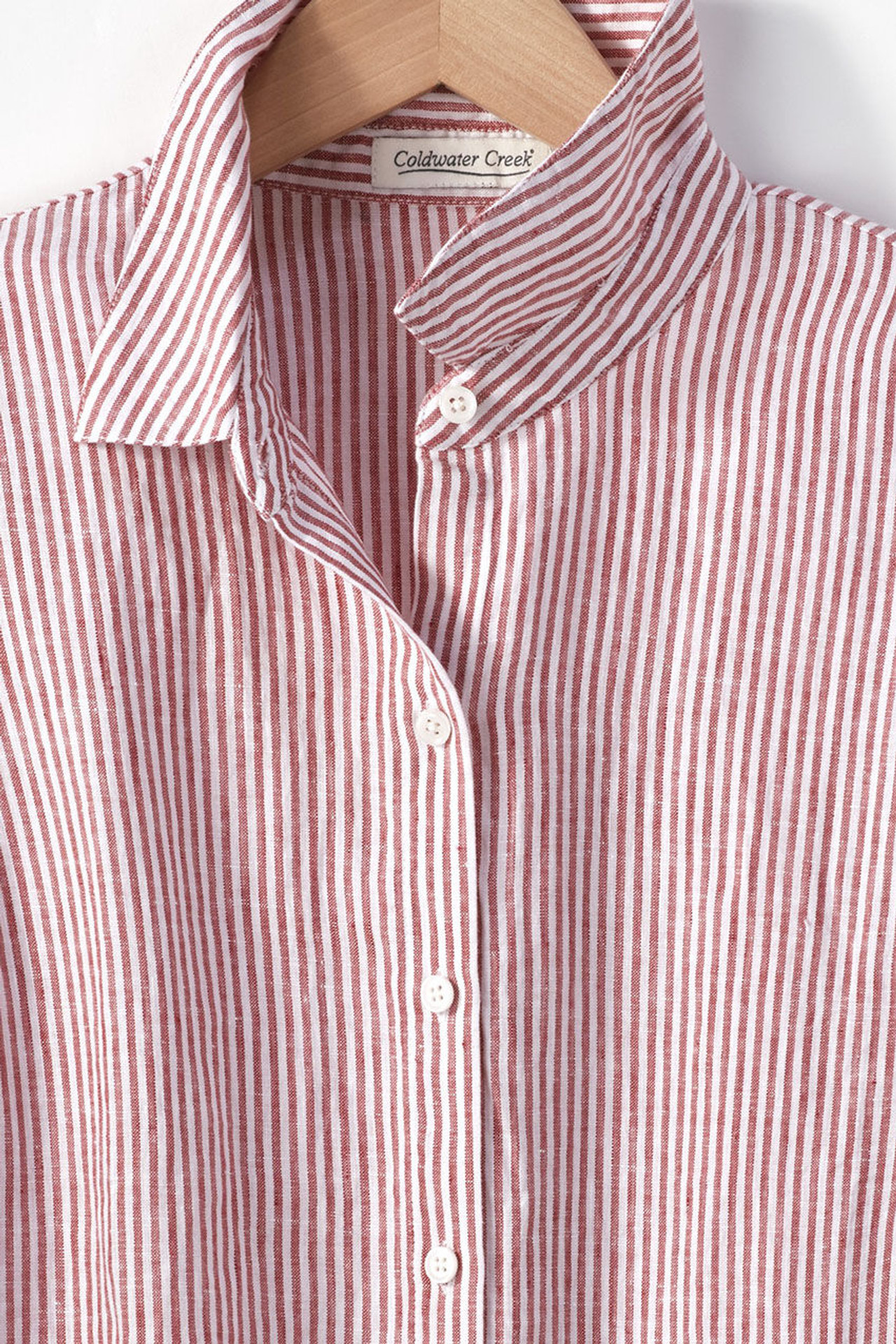Casual Stripe Linen Big Shirt