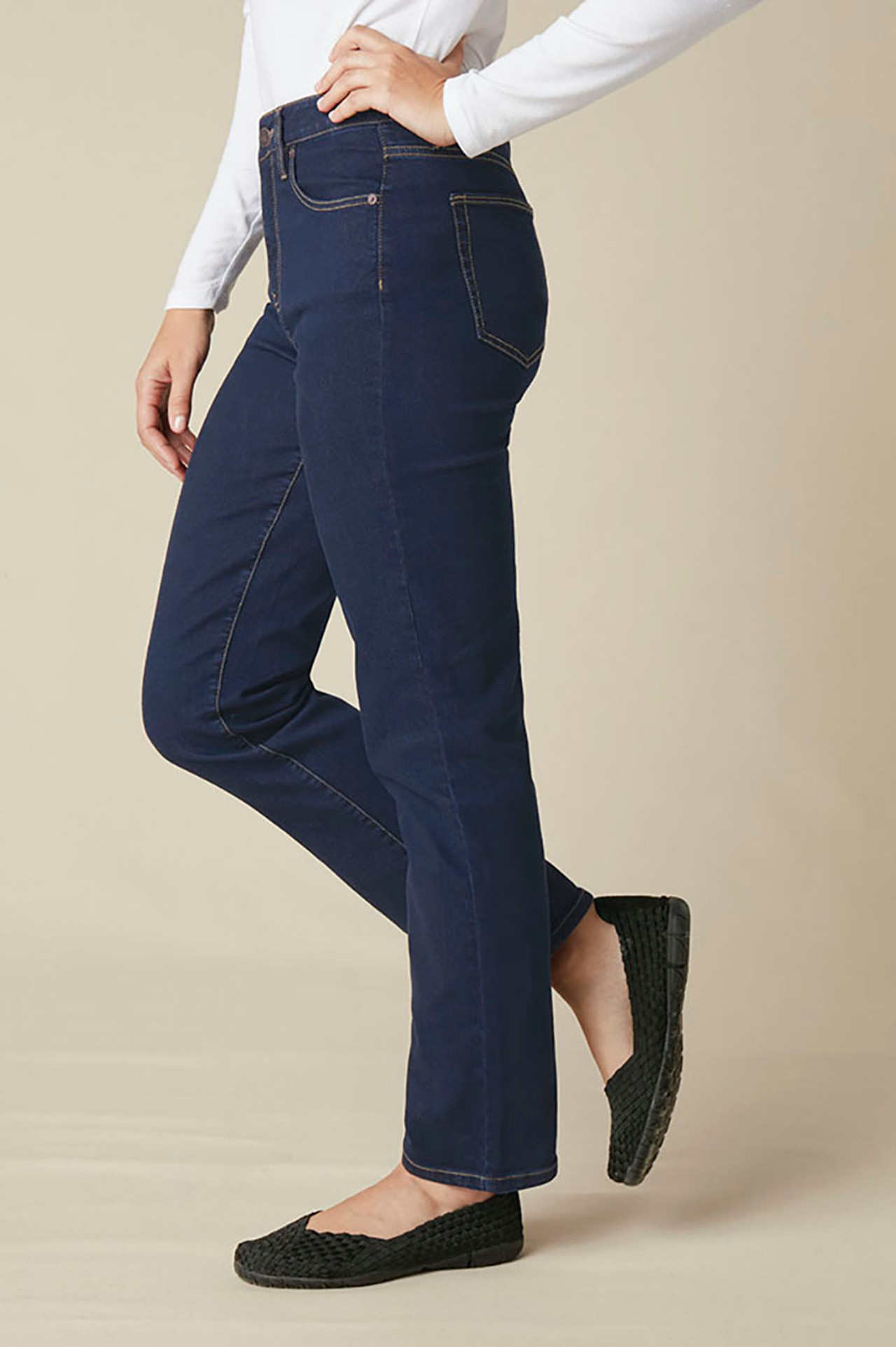 ShapeMe? High Rise Straight-Leg Jeans