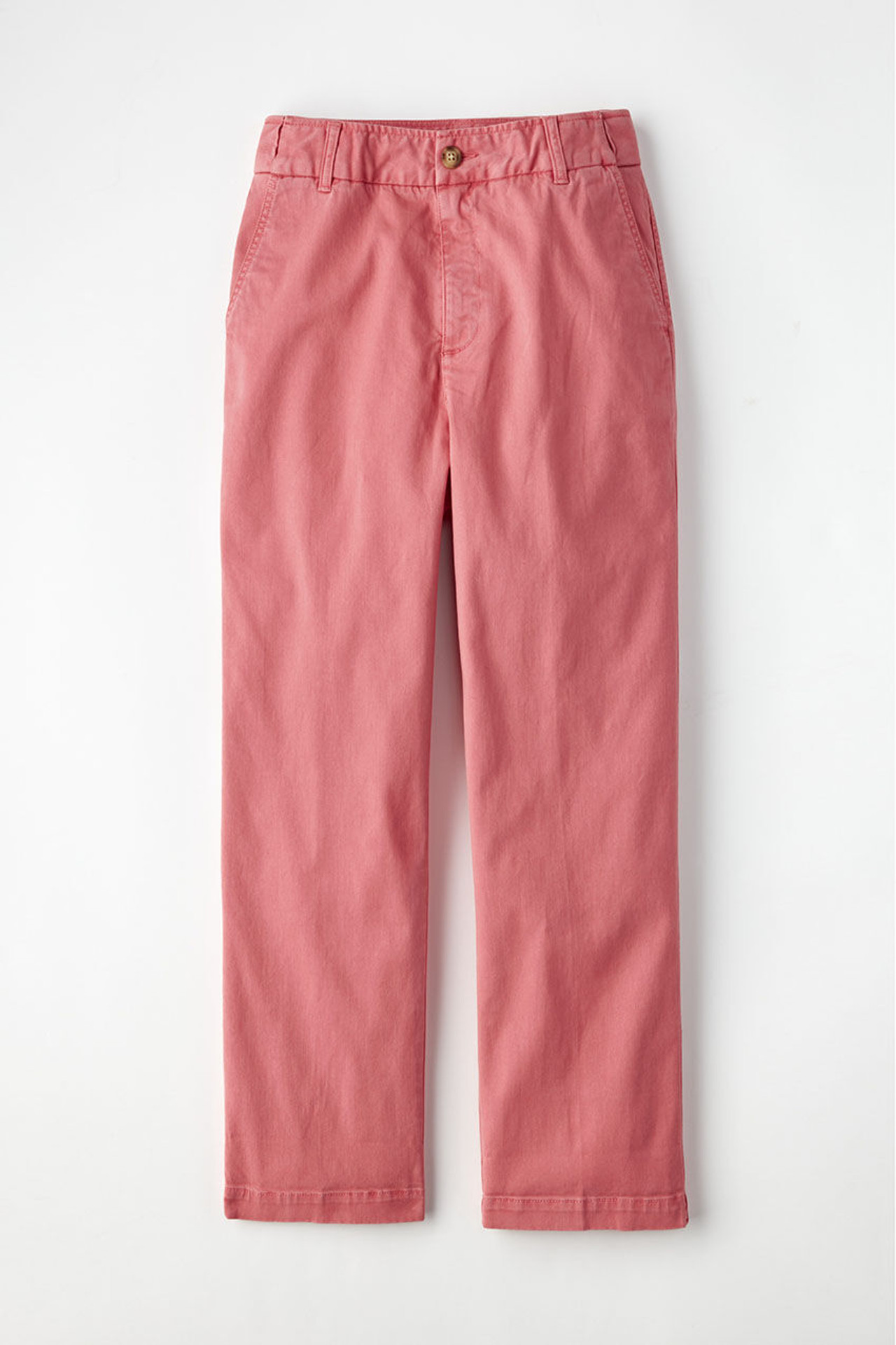 Hidden Stretch-Waist Chino Crops
