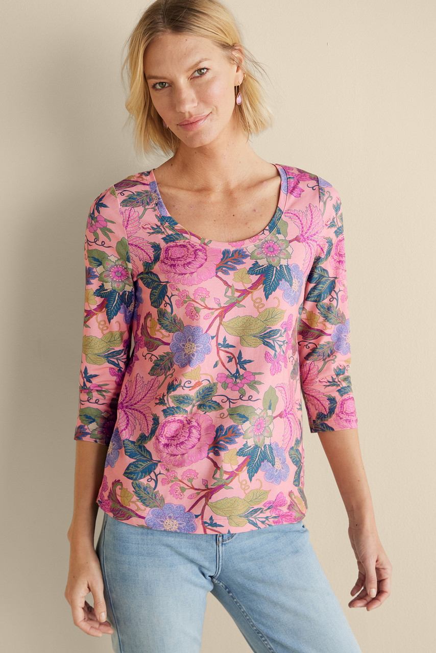 SoftEssential™ Supima® 3/4 Sleeve Tee I