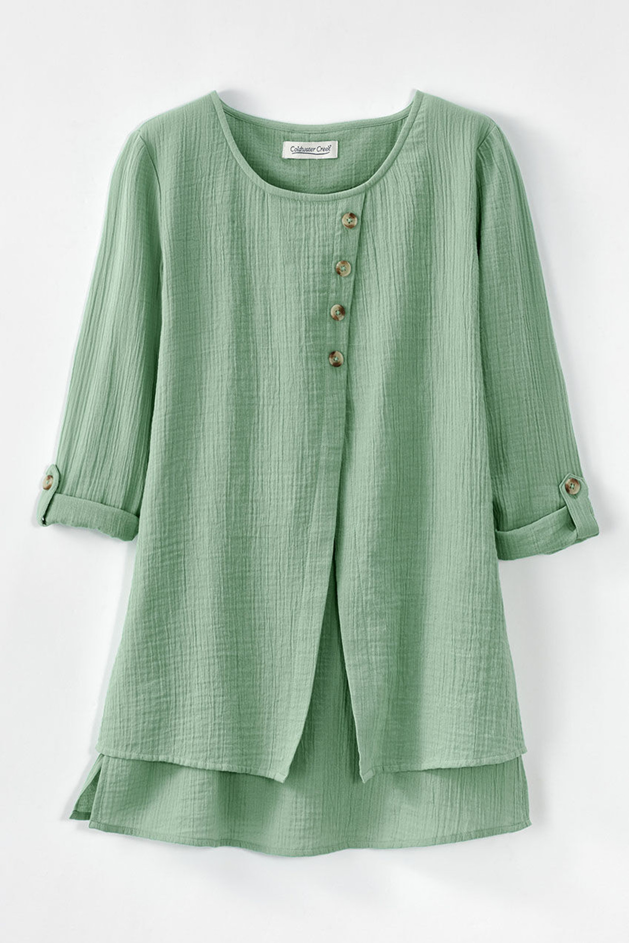 Light as Air Gauze Pullover Tunic Top