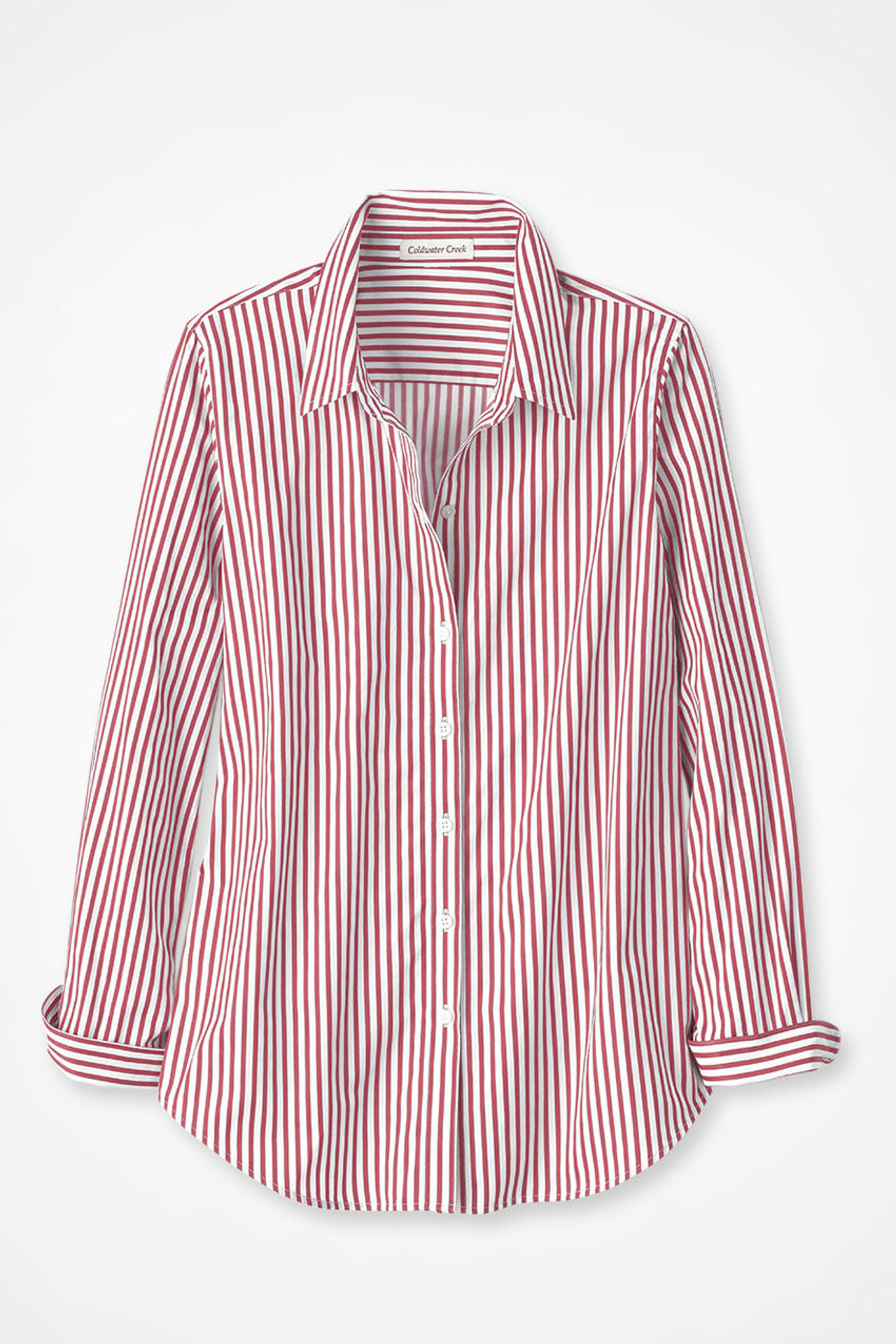 Striped No-Iron Long-Sleeve Shirt