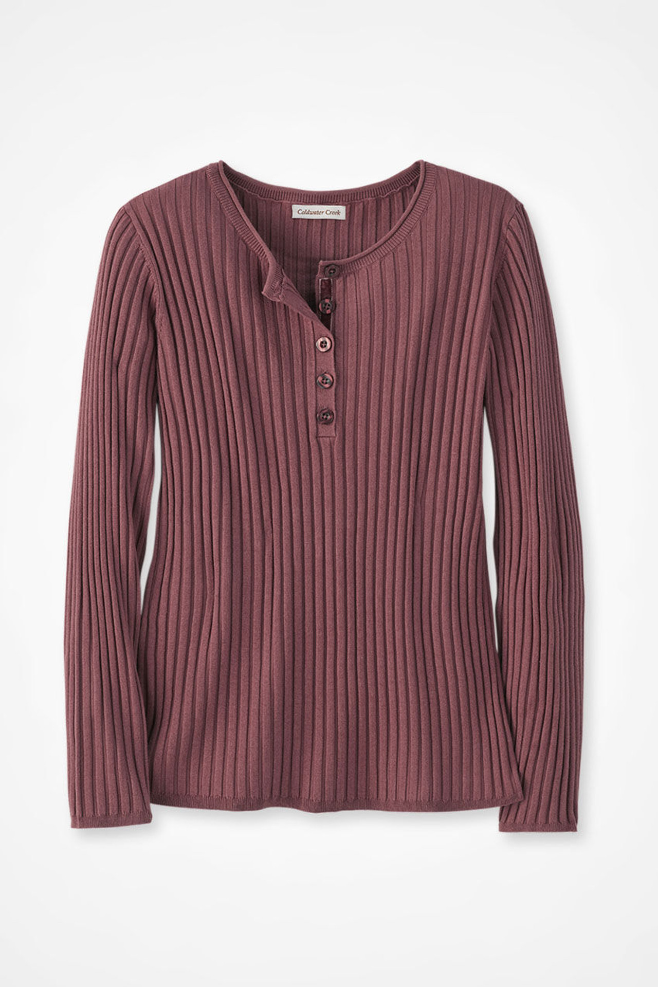 Ribbed Henley Sweater