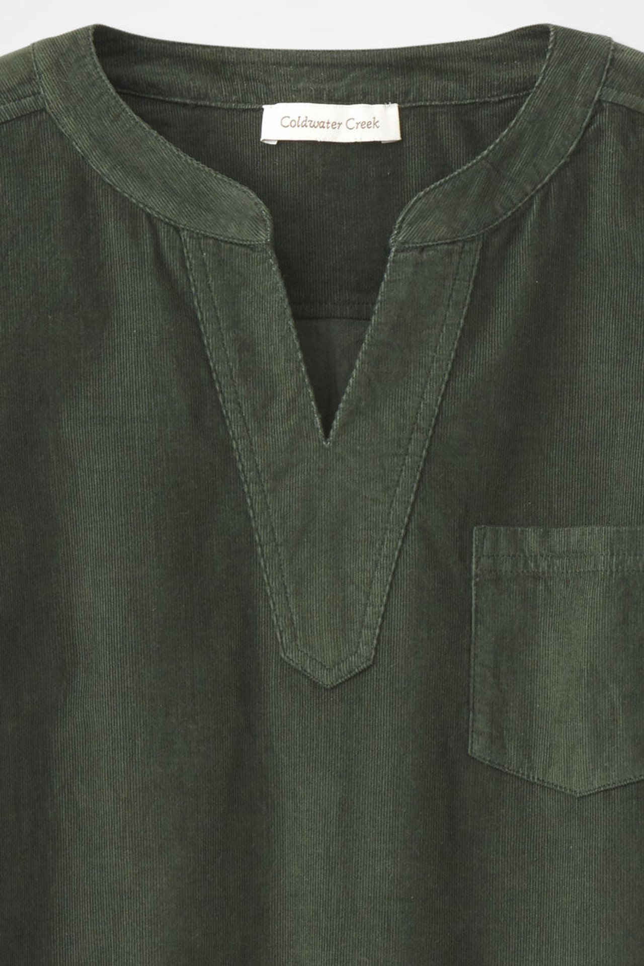 Corduroy Popover Top