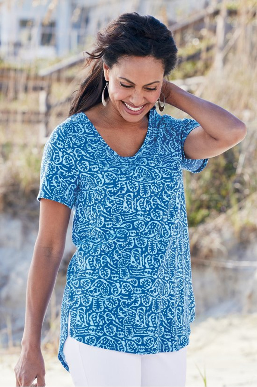 SoftEssential™ Supima® Isabel Short Sleeve Tunic