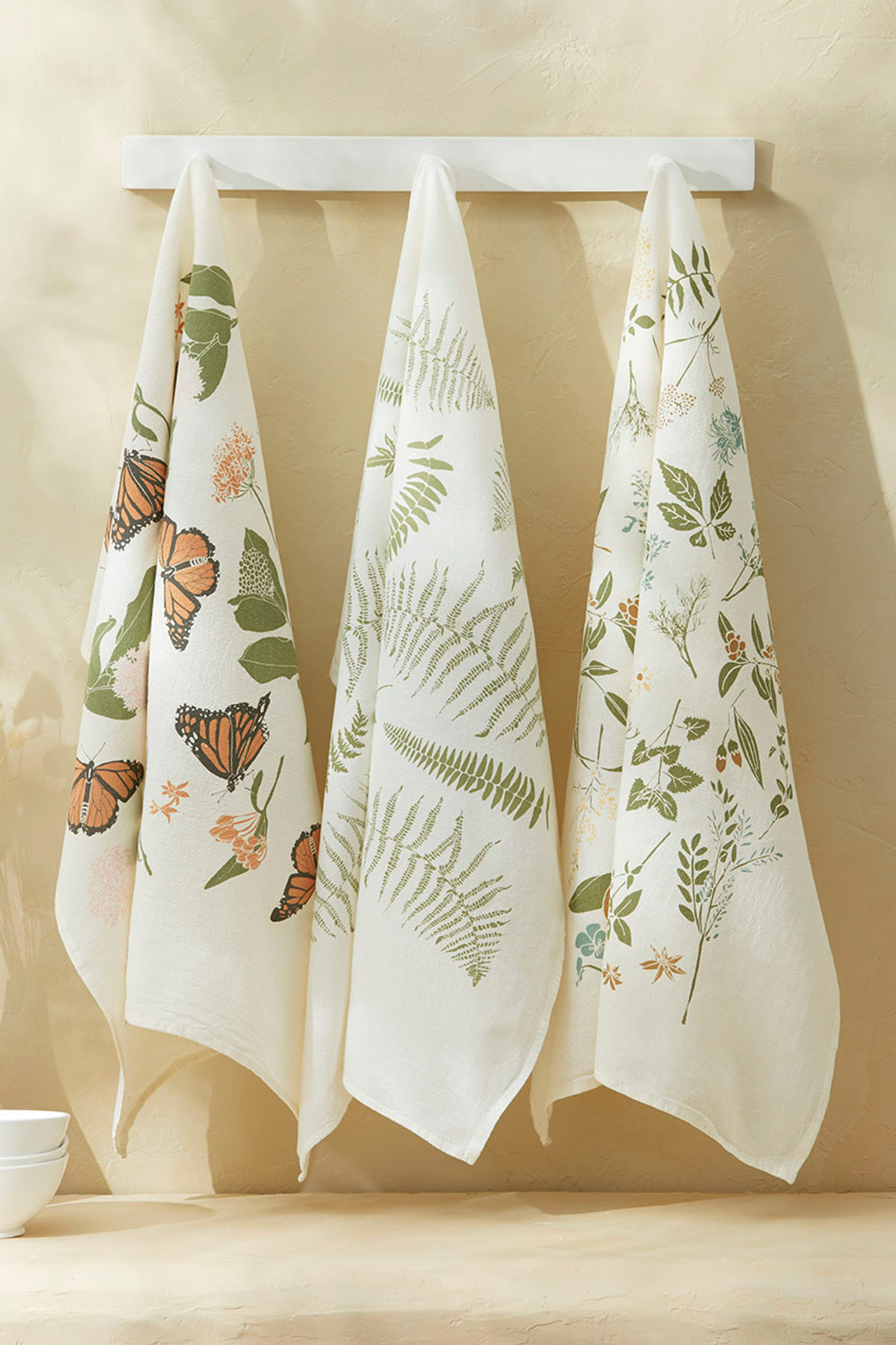 Monarchs and Milkweeds Flour Sack Towel