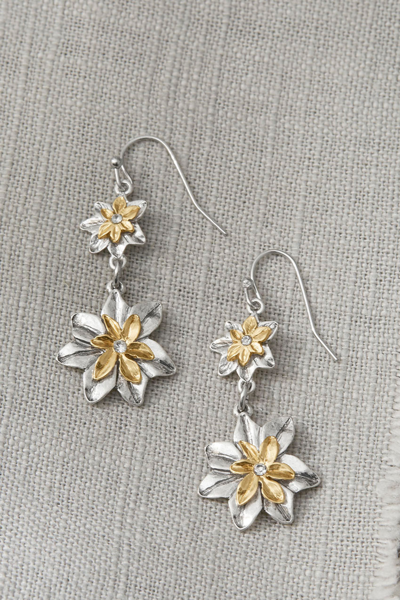 Poinsettia Earrings