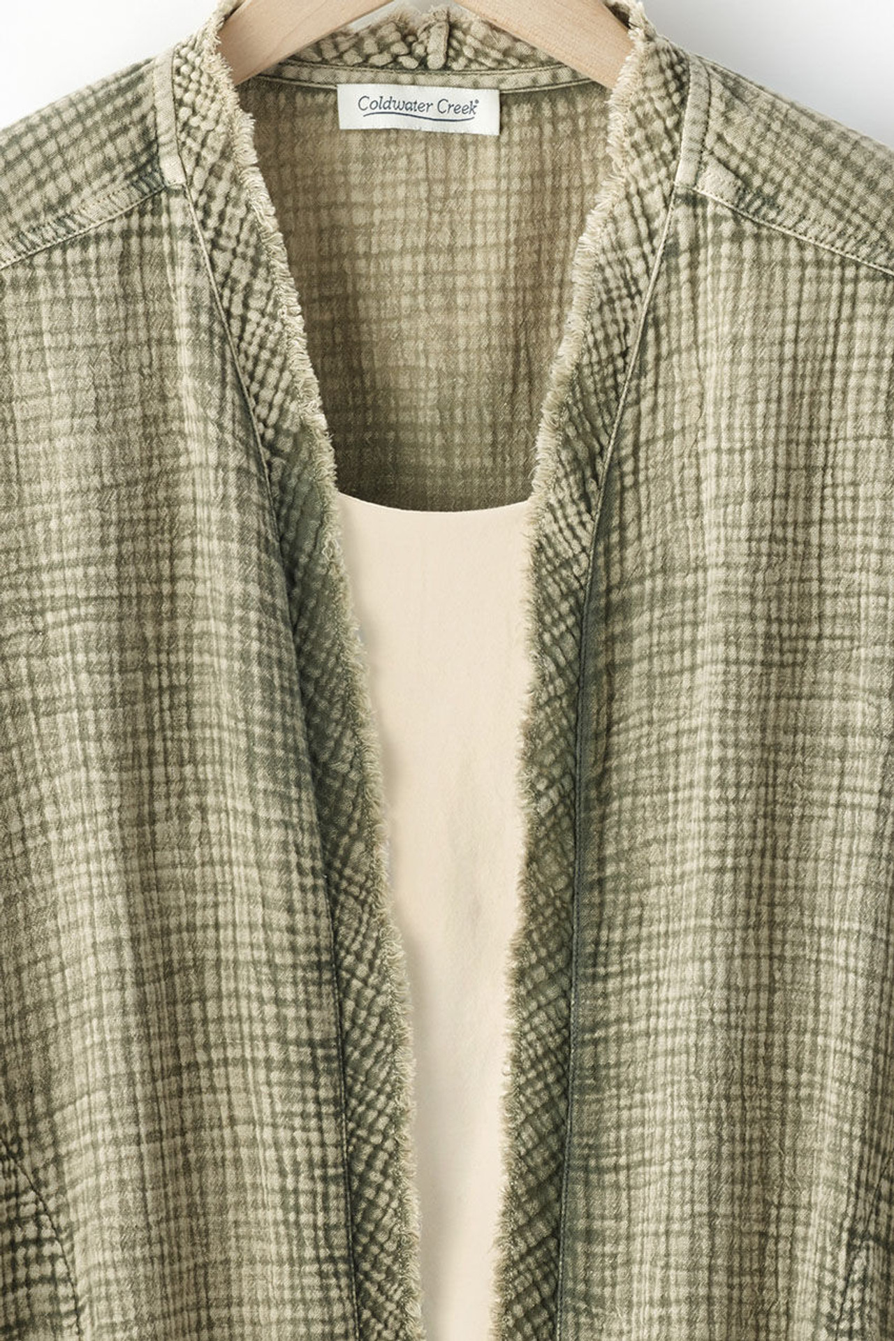 Vintage-Washed Gauze Topper