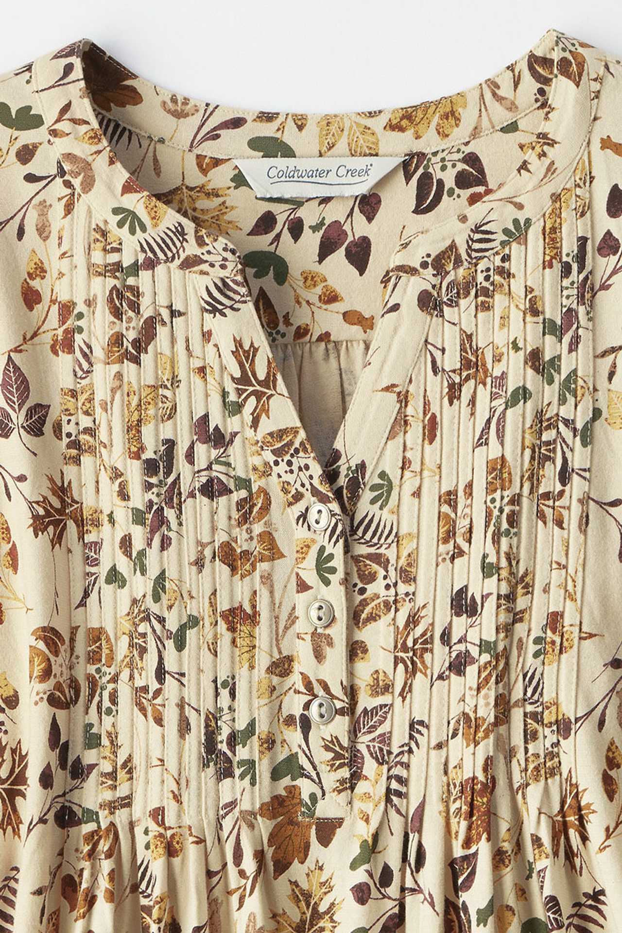 Lana Pintuck Henley Tunic