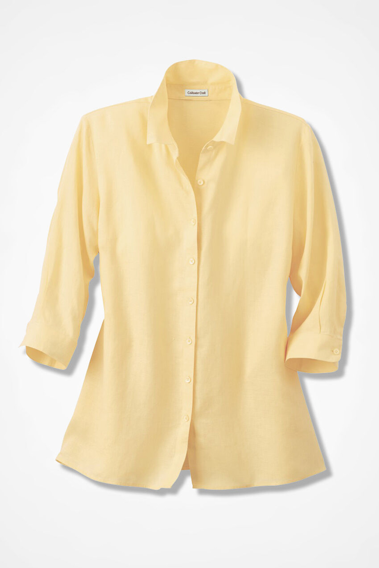 Easy-Care Linen Big Shirt