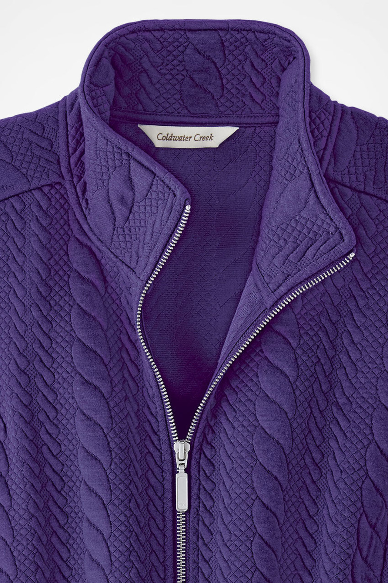 Curved Hem Cable Vest