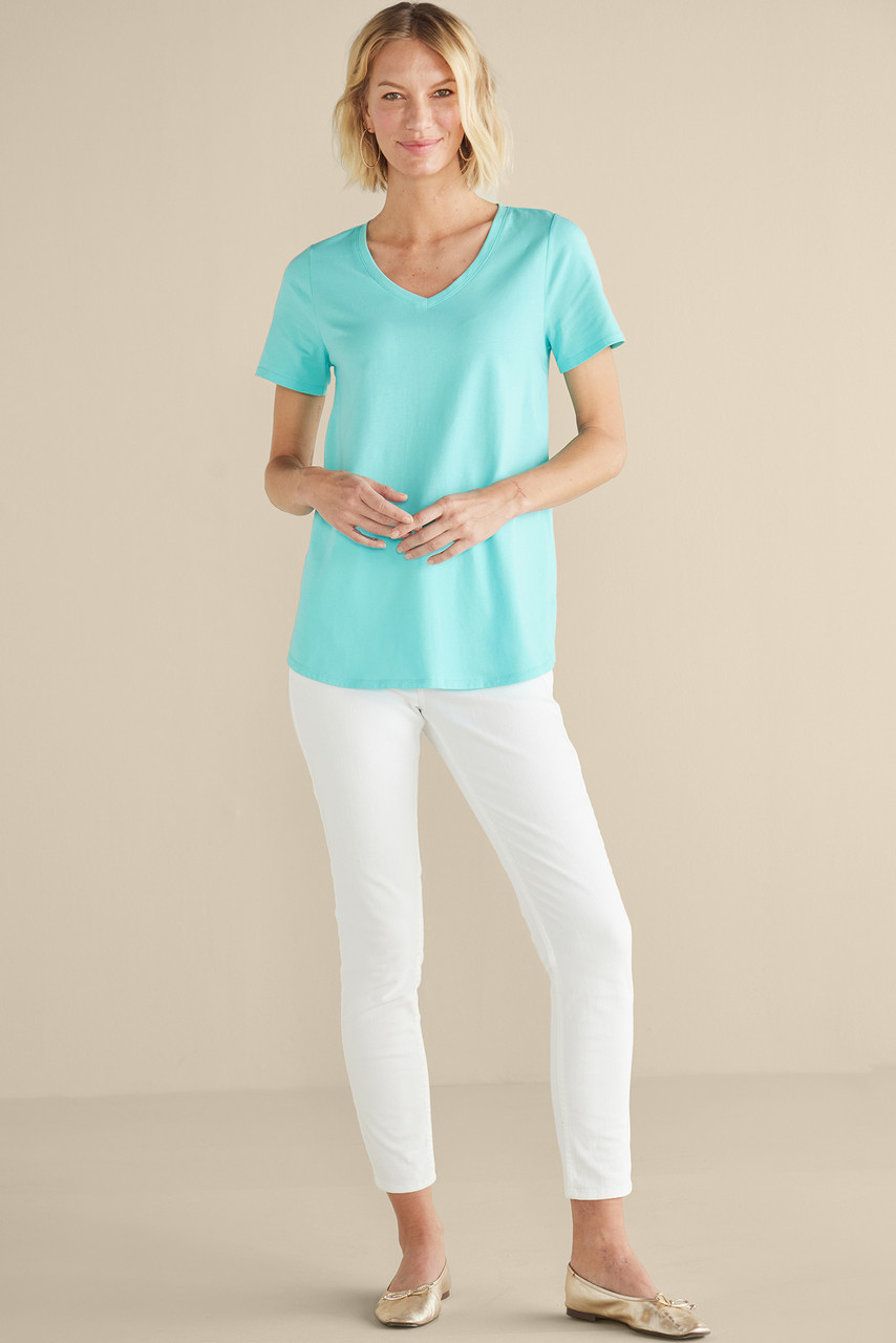 SoftEssential™ Supima® Isabel Short Sleeve Tunic
