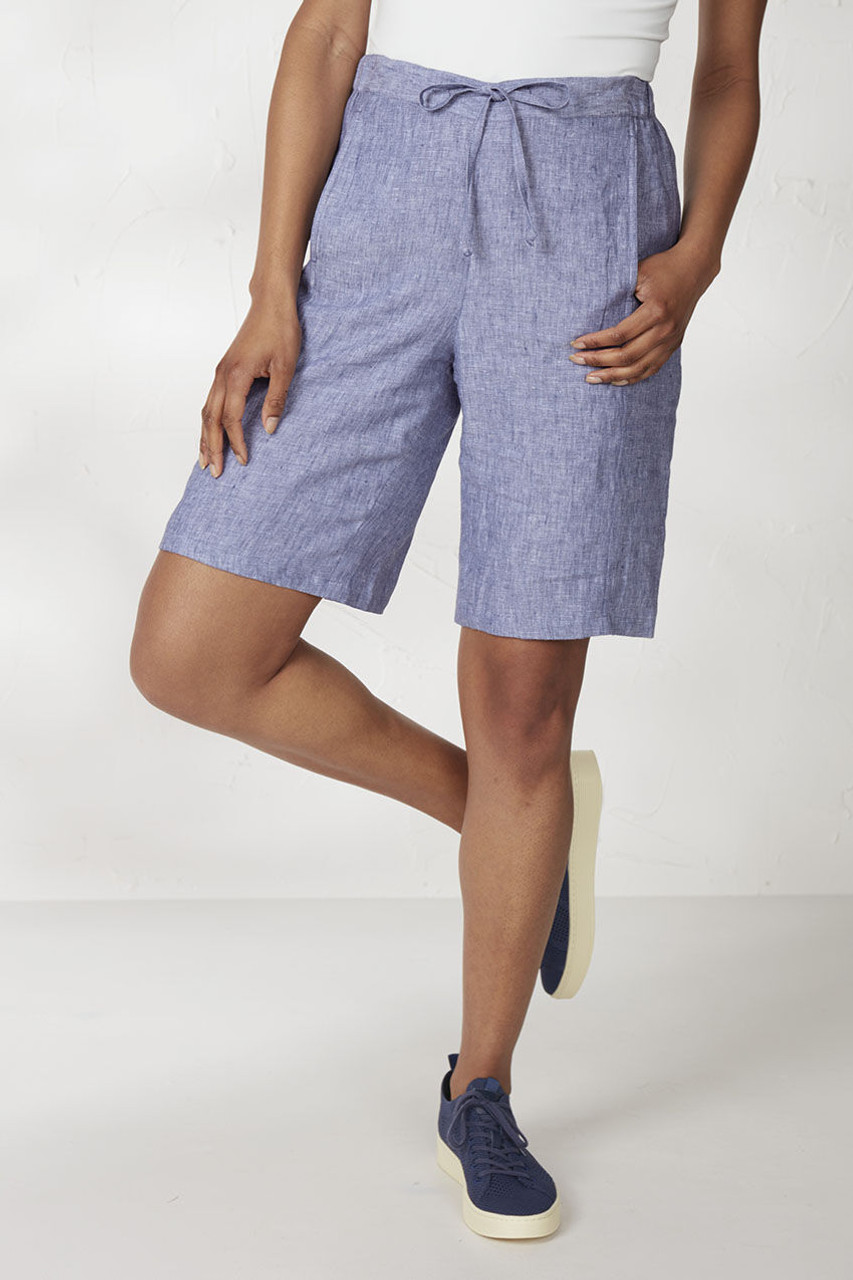 Linen Cross-Dyed Shorts