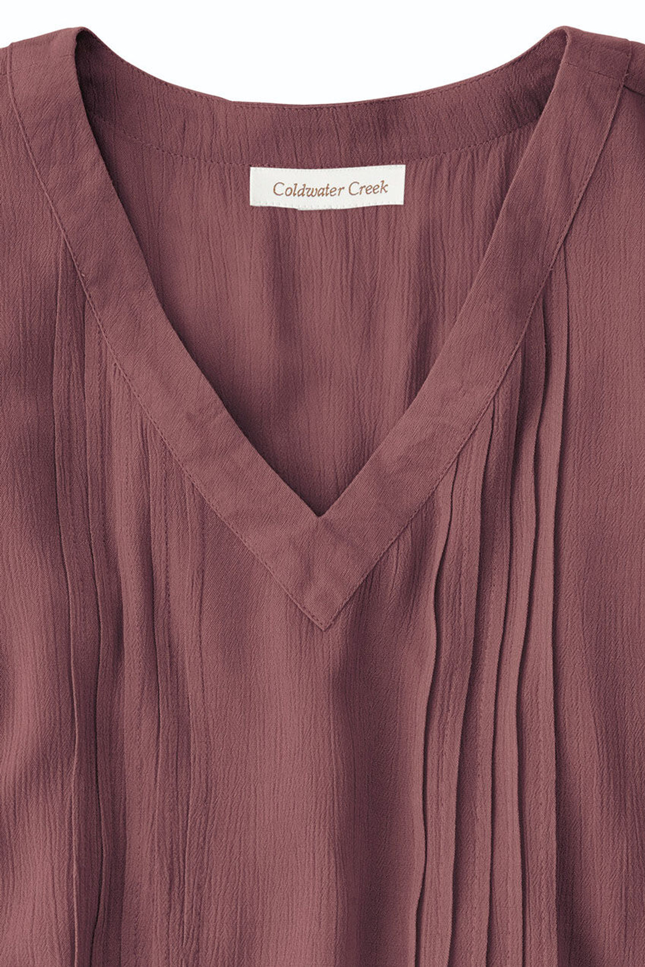 Solstice Tuck-and-Release Cap-Sleeve Blouse
