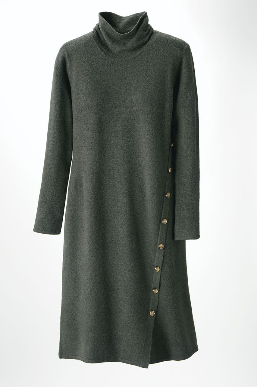 All Buttoned Up Knit Dress