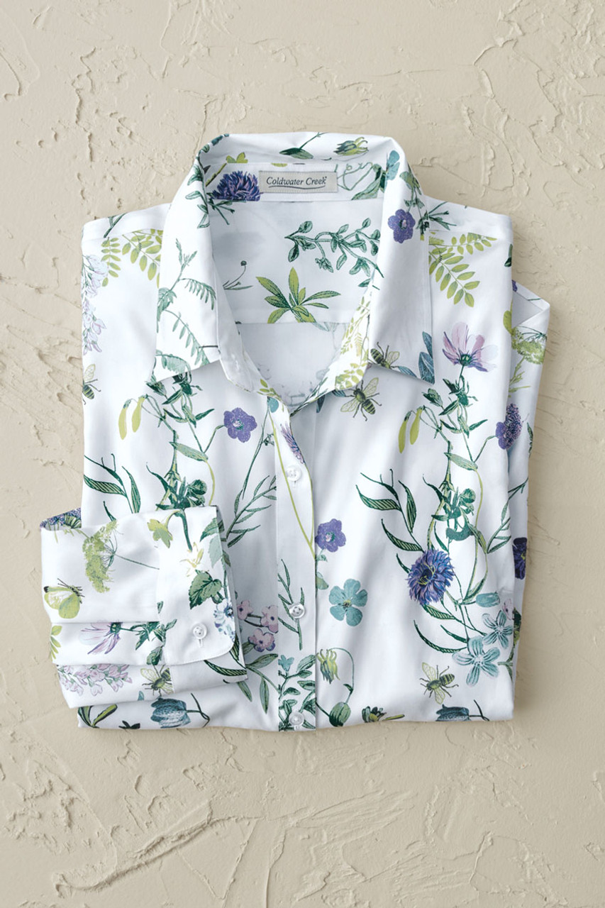 Mary’s Meadow 3/4-Sleeve No-Iron Shirt