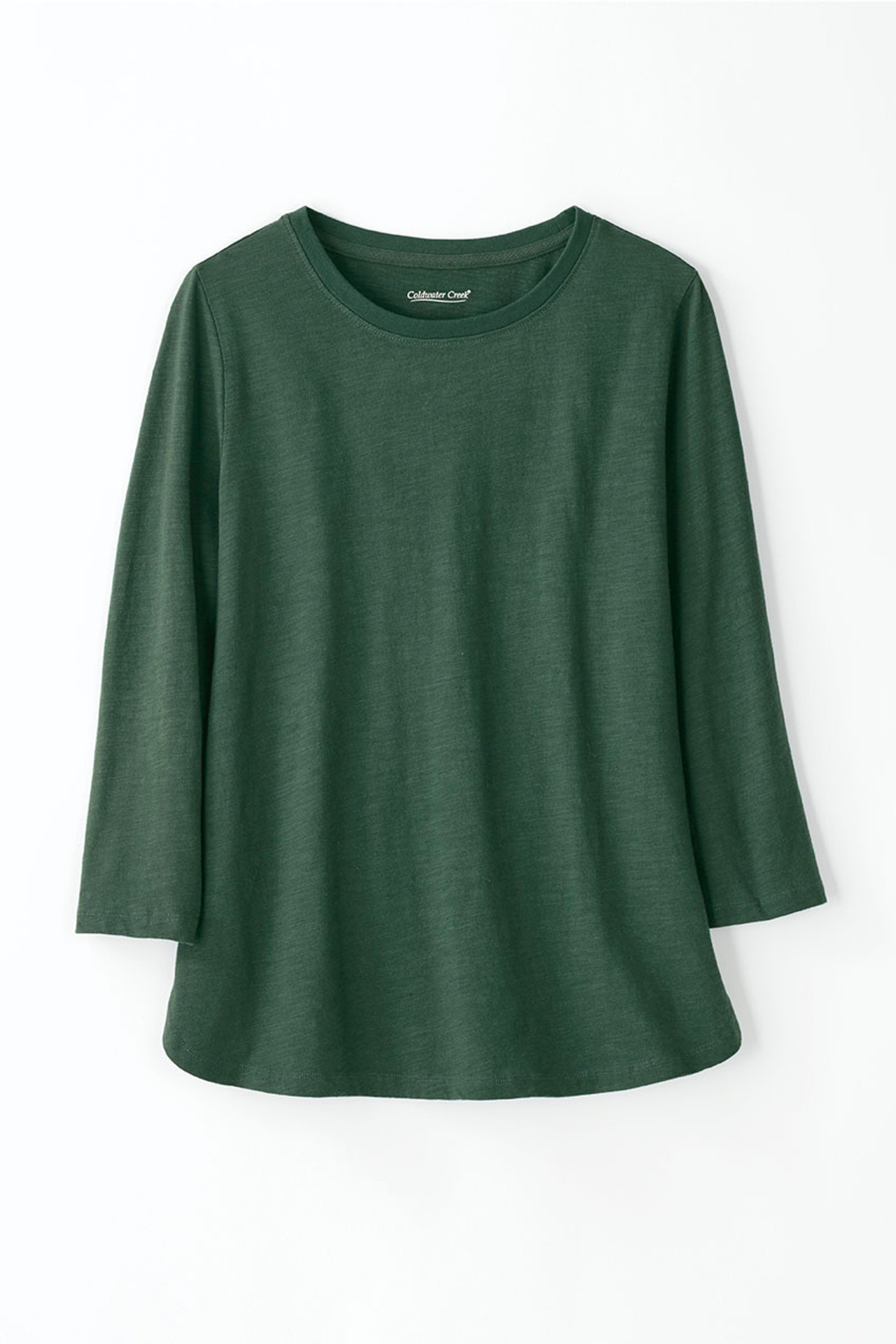 Just Right 3/4-Sleeve Slub-Knit Tee