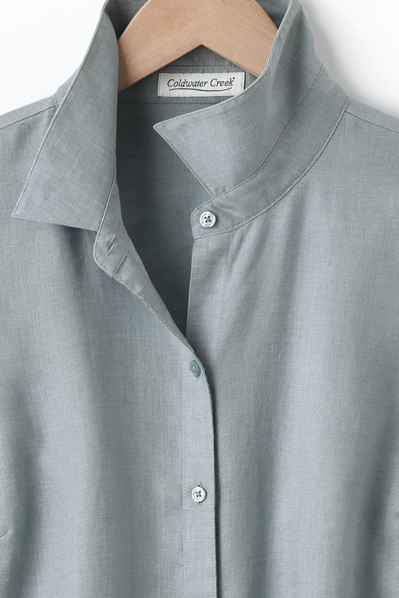 Easy-Care Linen Big Shirt