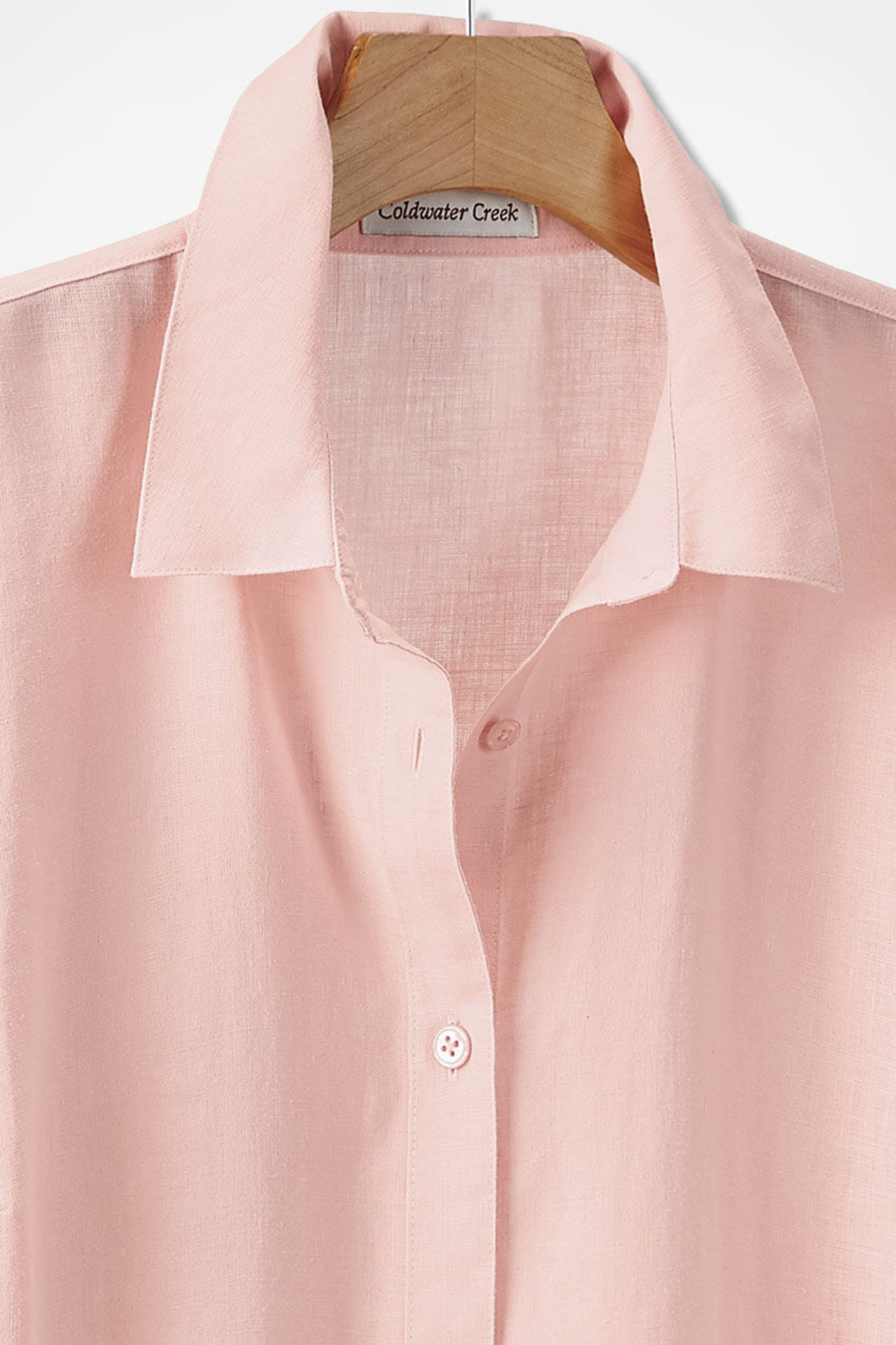 Easy-Care Linen Big Shirt