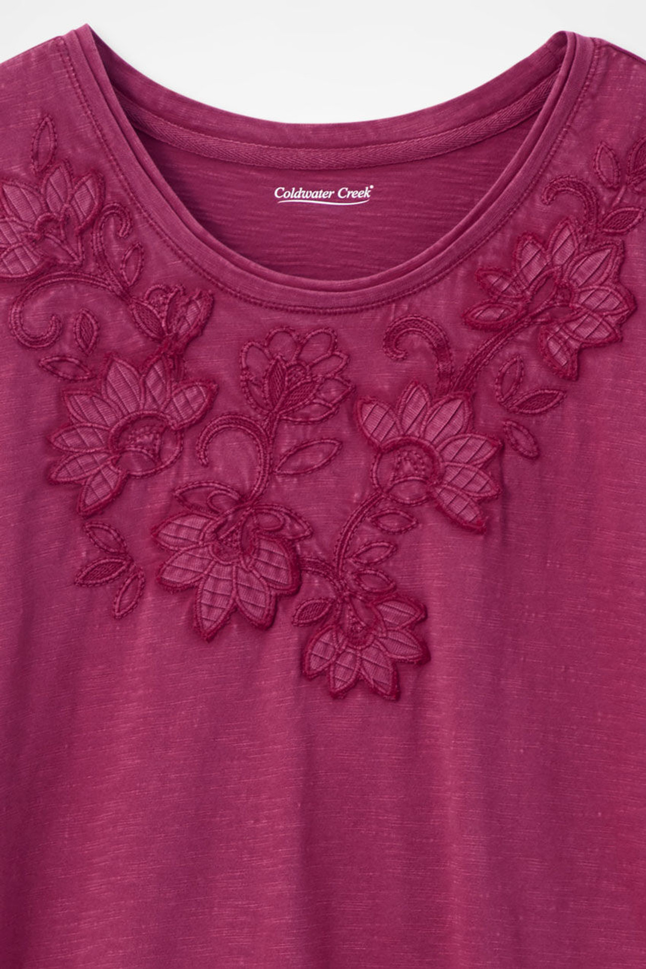 Swirling Petals Slub Tee