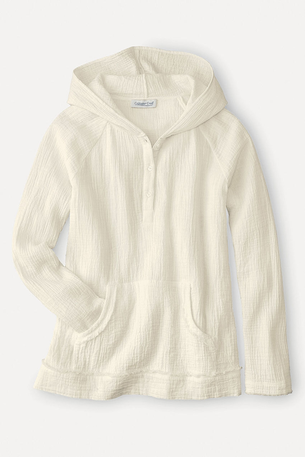 Summer Breeze Hooded Gauze Pullover