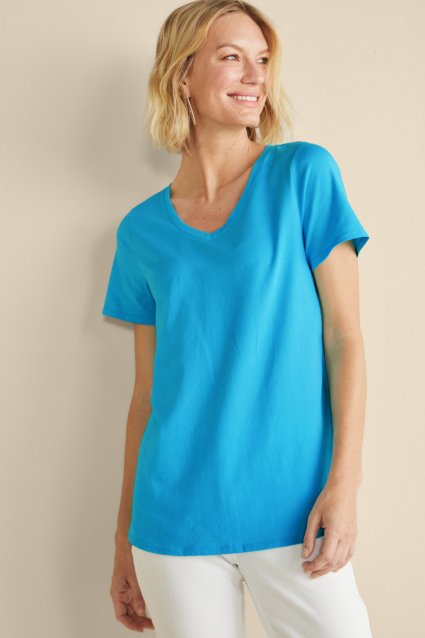 SoftEssential™ Supima® Isabel Short Sleeve Tunic