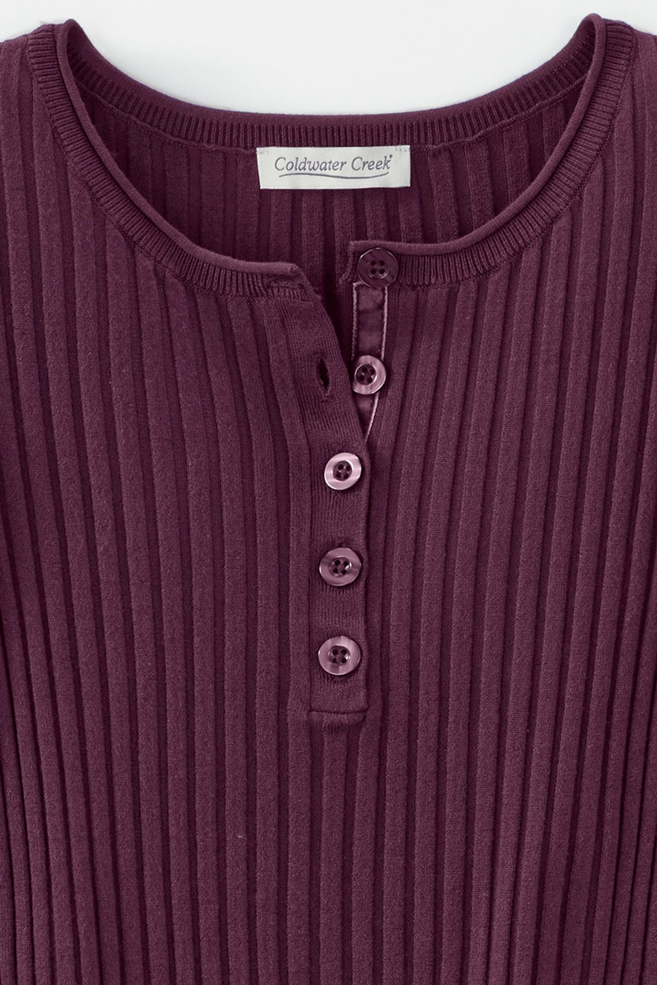 Ribbed Henley Sweater