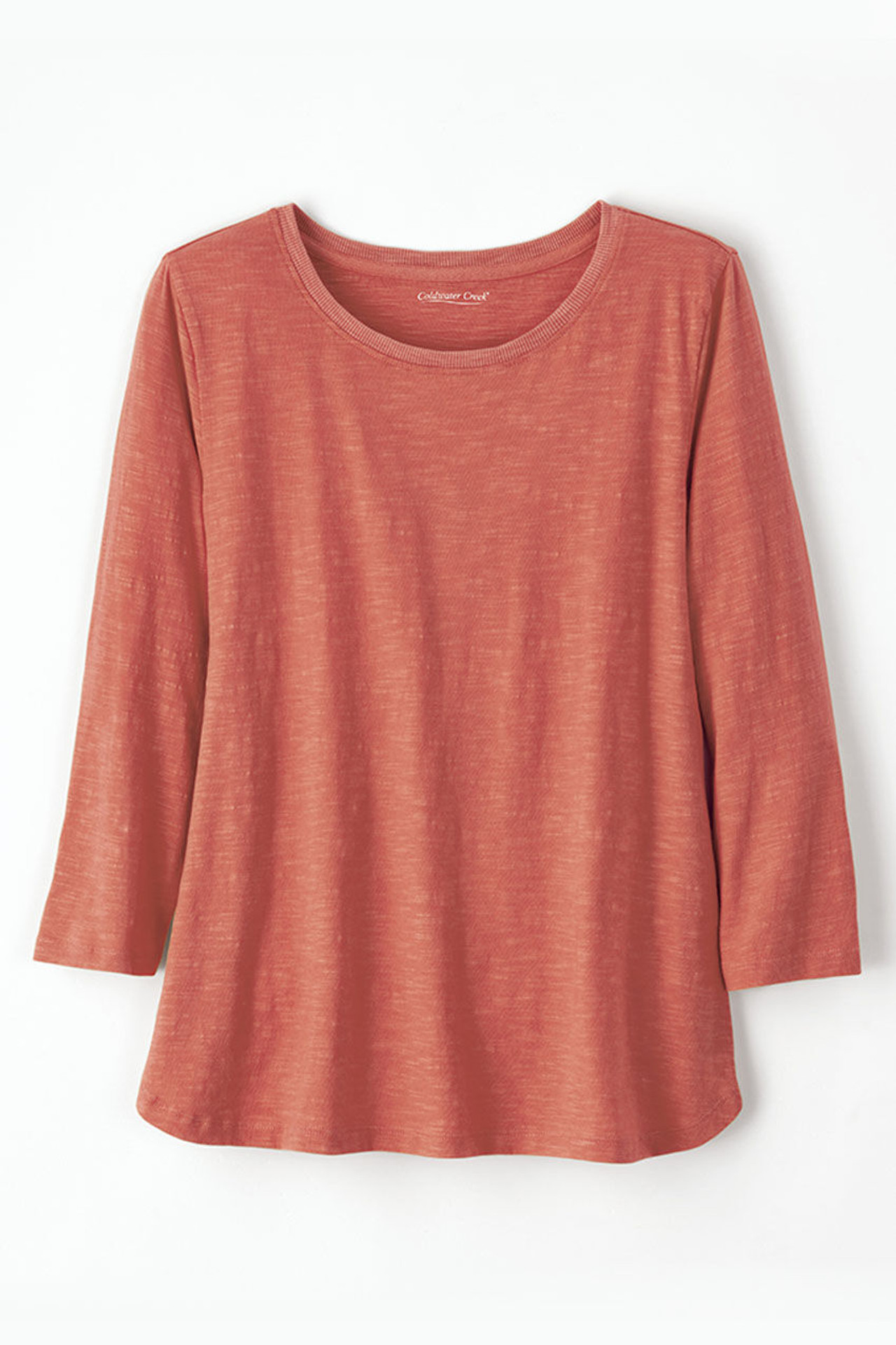 Just Right 3/4-Sleeve Slub-Knit Tee
