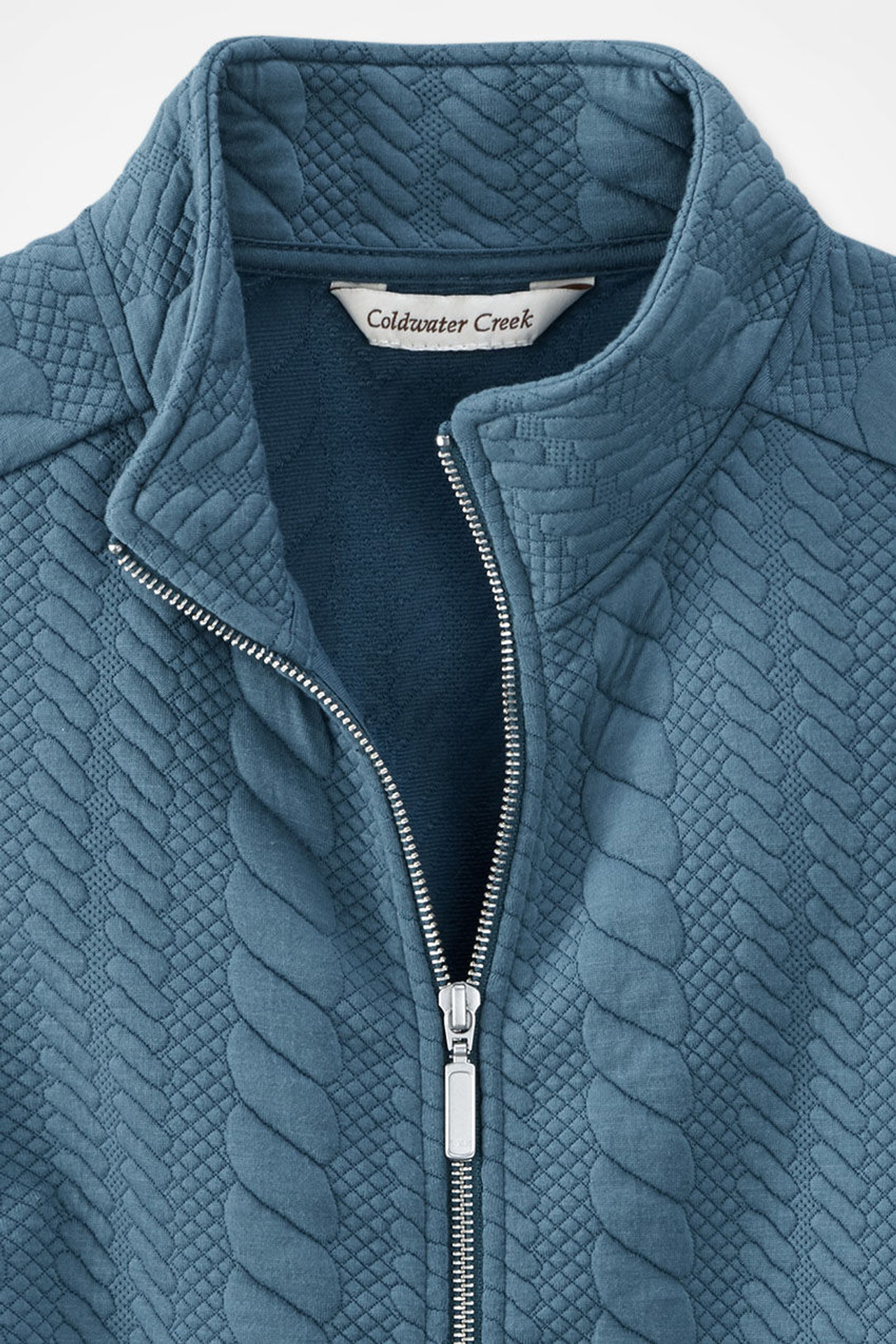 Curved Hem Cable Vest