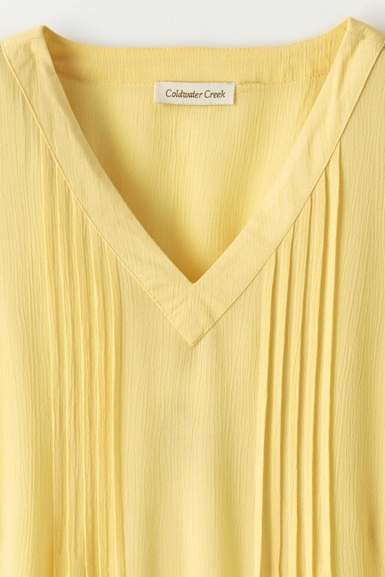Solstice Tuck-and-Release Cap-Sleeve Blouse